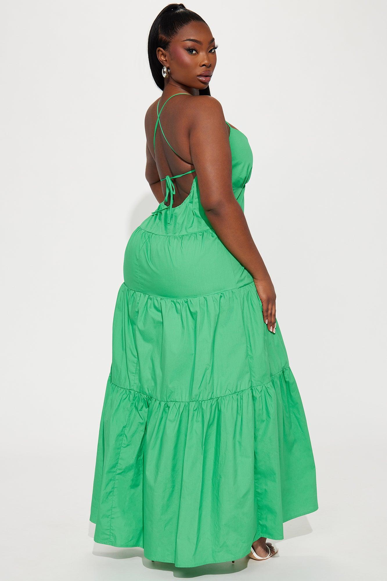 Kira Maxi Dress - Green Product Image