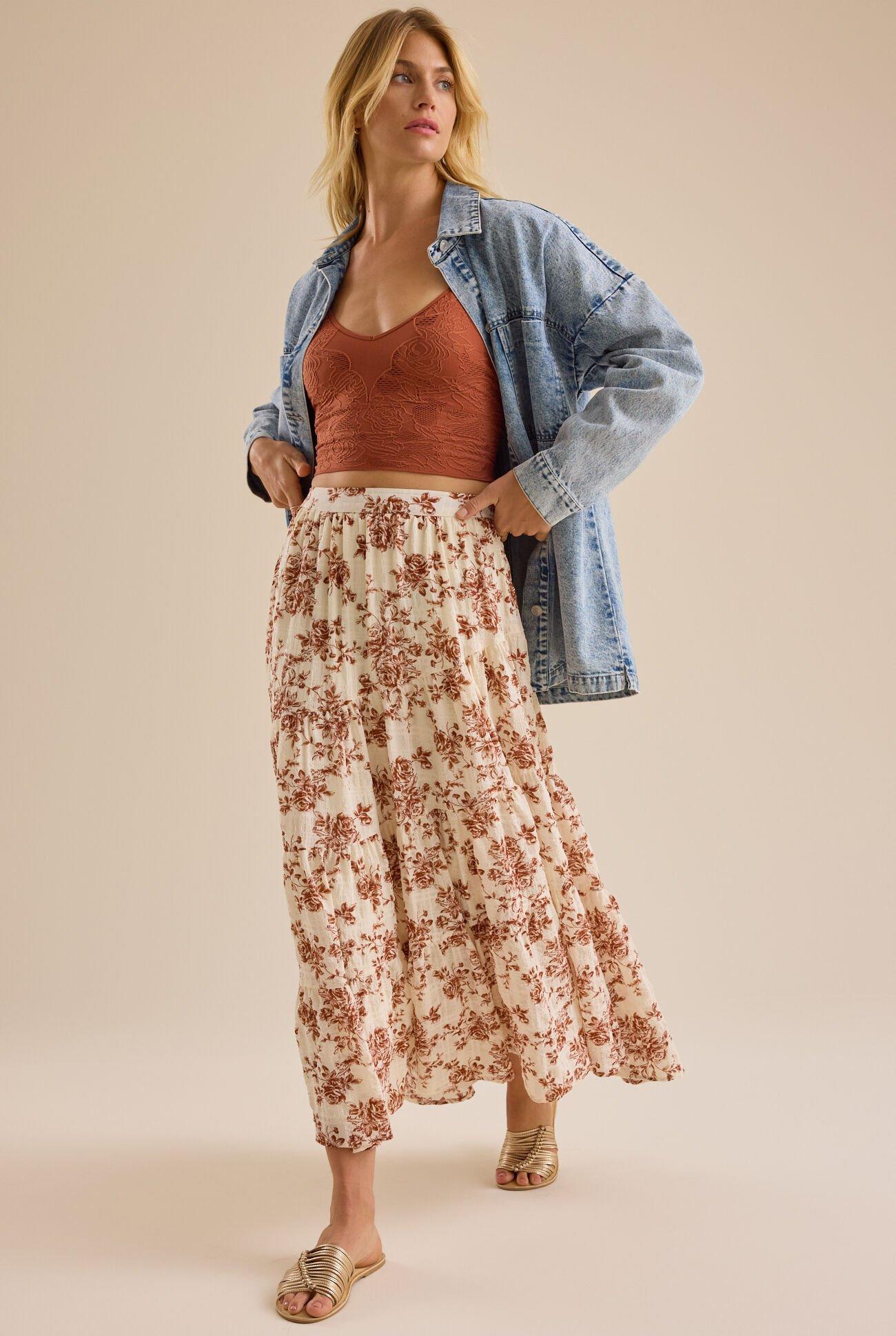 Daphne Floral Maxi Skirt Product Image