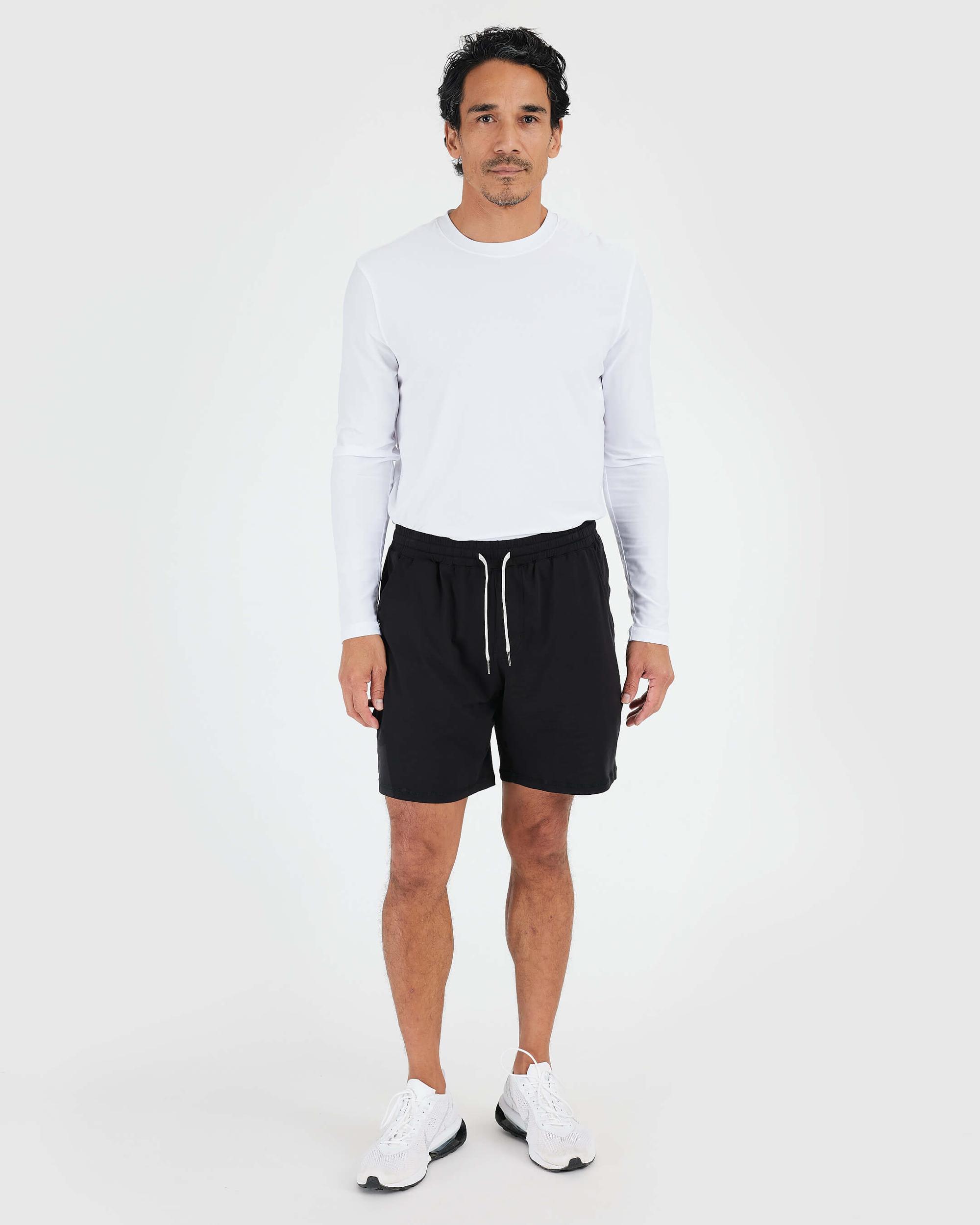 Black Active Quick Dry Shorts with Liner Product Image