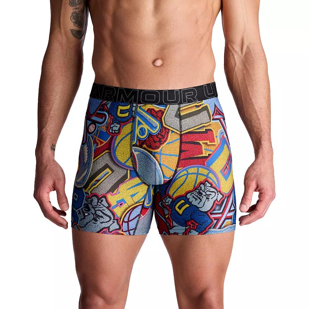 Men's Under Armour 6-in. Performance Tech Mesh Graphic Boxer Brief,  Product Image