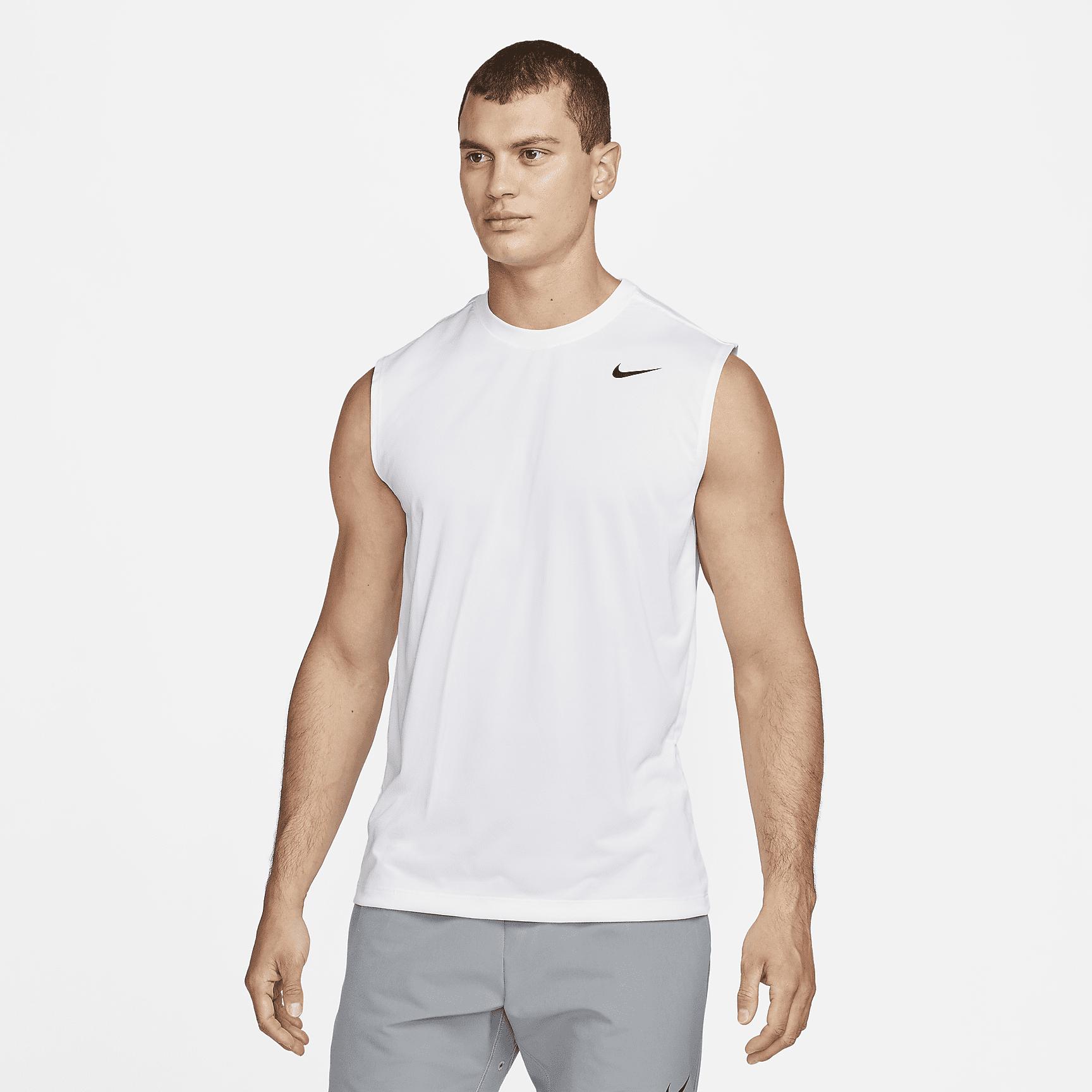 Nike Mens Dri-FIT Legend Sleeveless Fitness T-Shirt | DX0991-100 Product Image