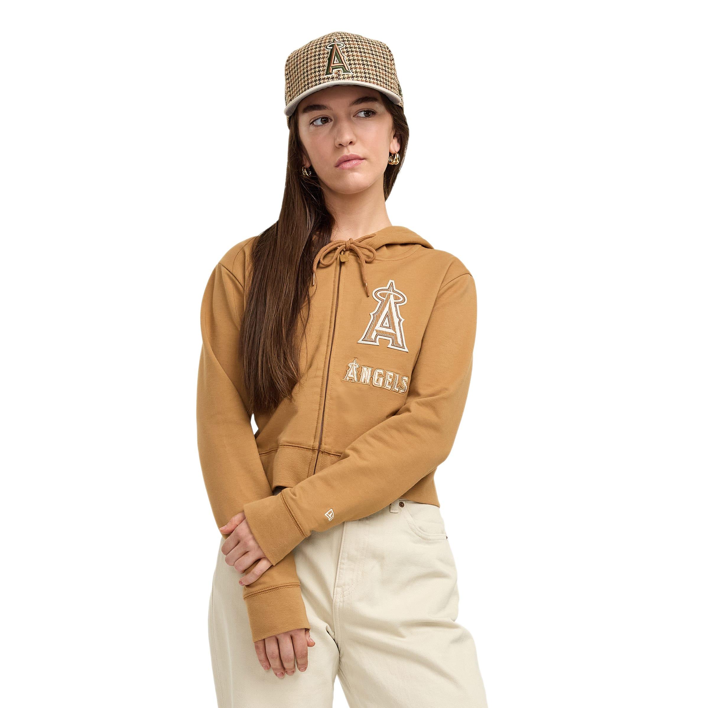 San Diego Padres Light Bronze Logo Select Women's Full-Zip Hoodie Female Product Image