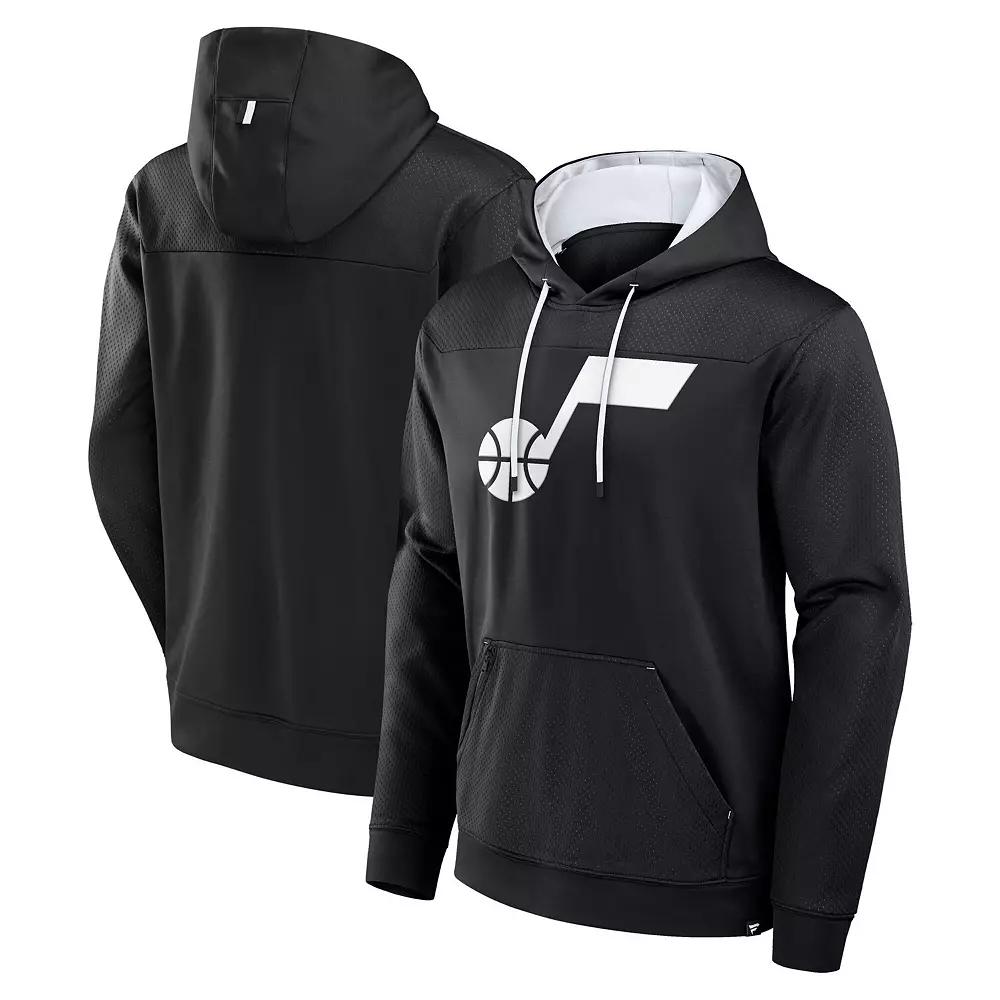 Mens Fanatics Black Utah Jazz Reserve Defender Pullover Hoodie Product Image