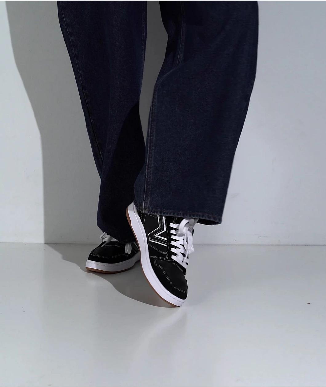 Vans Lowland 2.0 Black & White Skate Shoes Product Image