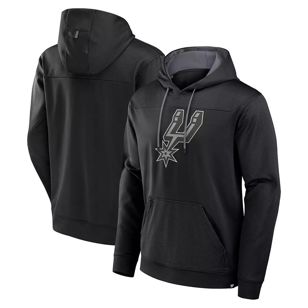 Men's Fanatics Black San Antonio Spurs Reserve Defender Pullover Hoodie,  Product Image