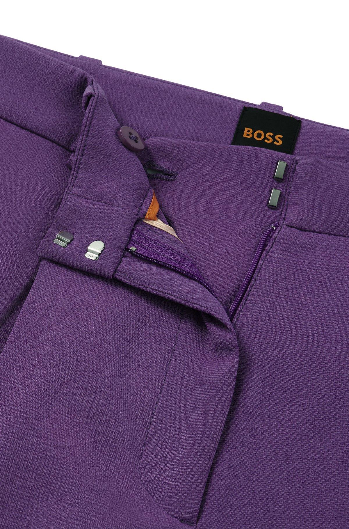 Boot-leg trousers in stretch fabric Product Image