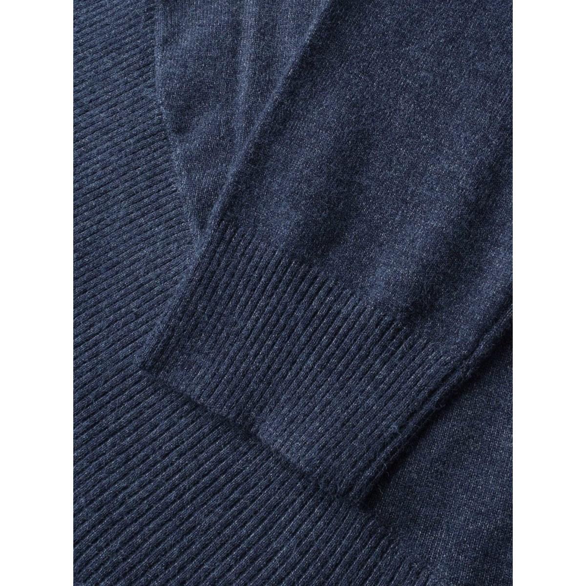 Plus Size Supersoft Essentials Textured Lapel Collar Cardigan Midnight Women Casual Loose Long Sleeve Everyday Cardigans BloomChic 10/M Product Image