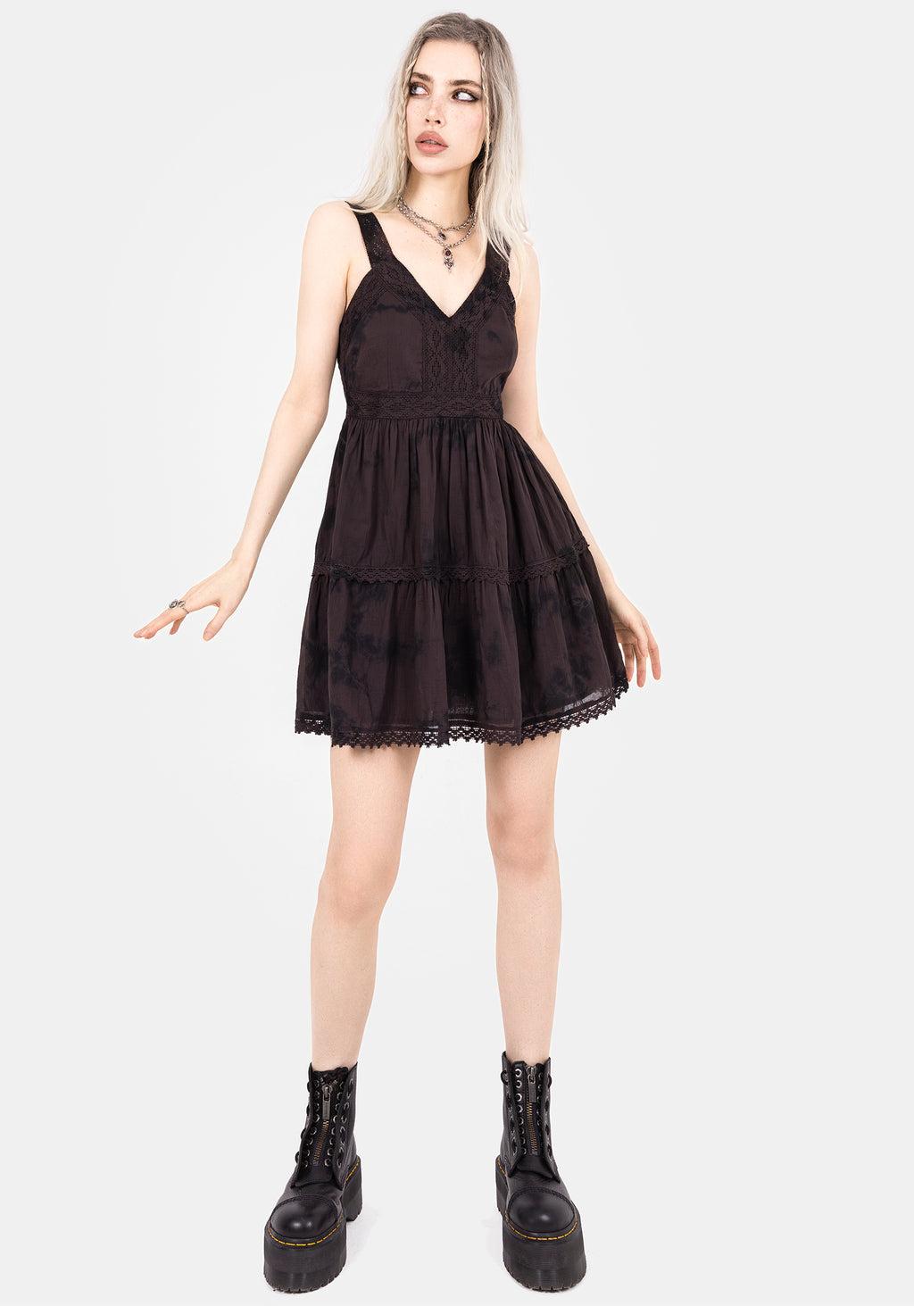 Burnout Tie Dye Cotton Mini Dress Product Image