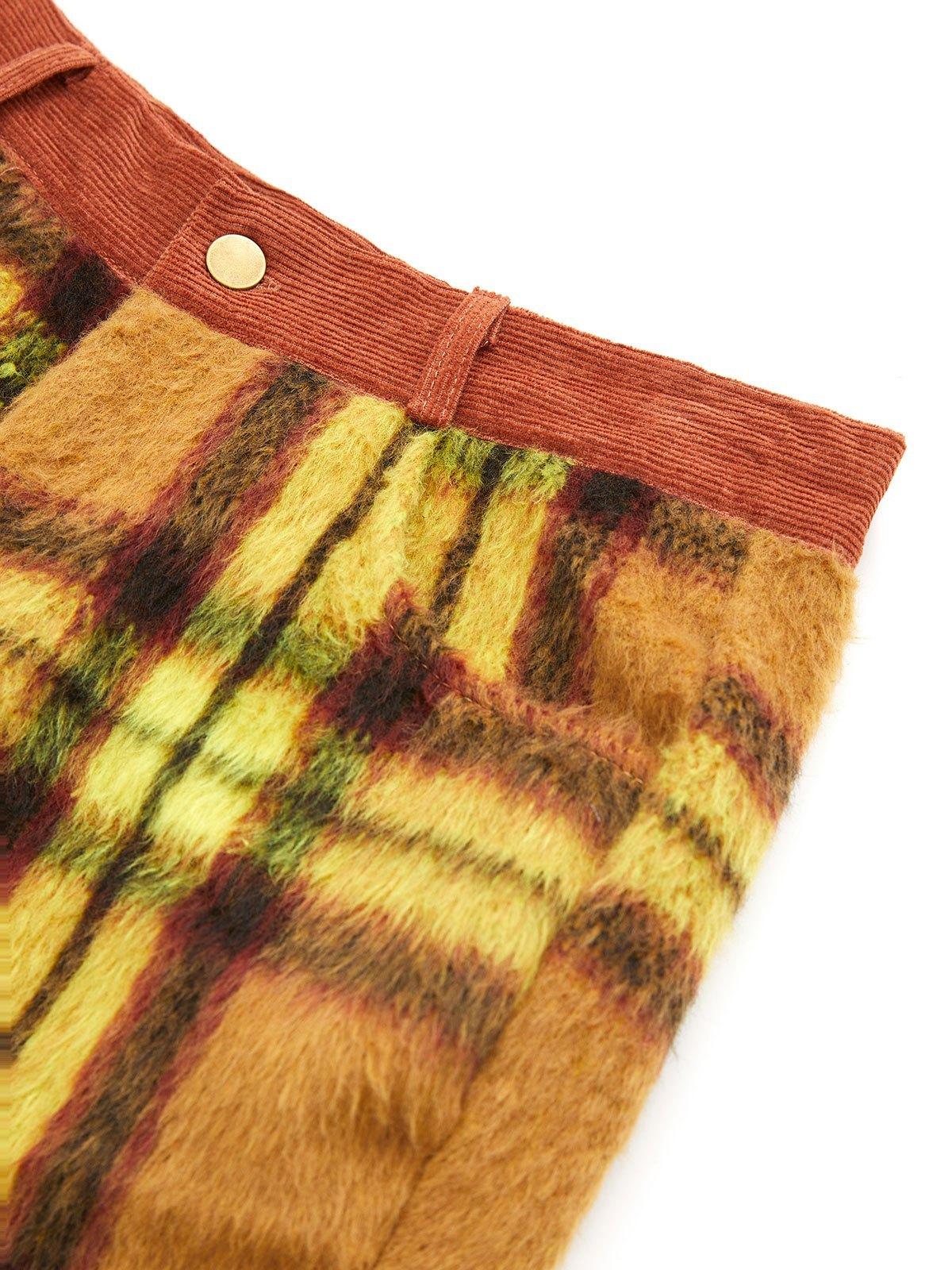 Vintage Checkered Straight Leg Pants Product Image