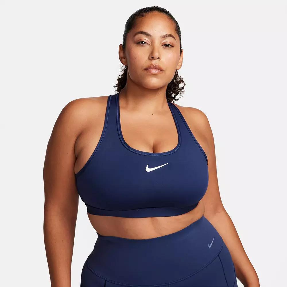 Nike Womens Swoosh Medium Support Padded Sports Bra | DX6821-410 Product Image