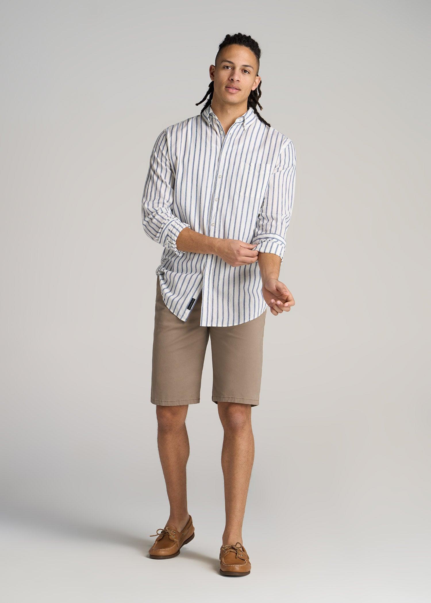 Chino Shorts for Tall Men in Desert Khaki Male Product Image