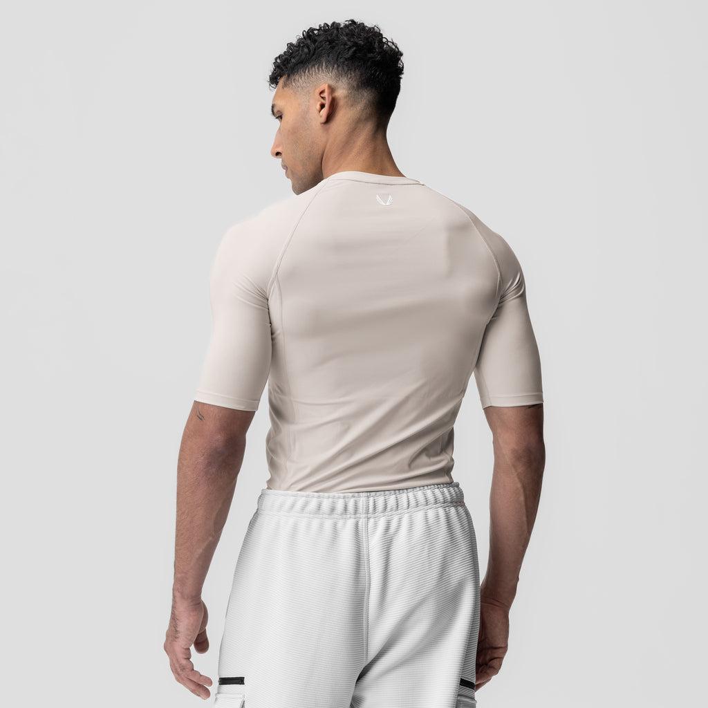 1027. WarpFlexx-Lite® Half-Sleeve Baselayer - Chai Product Image