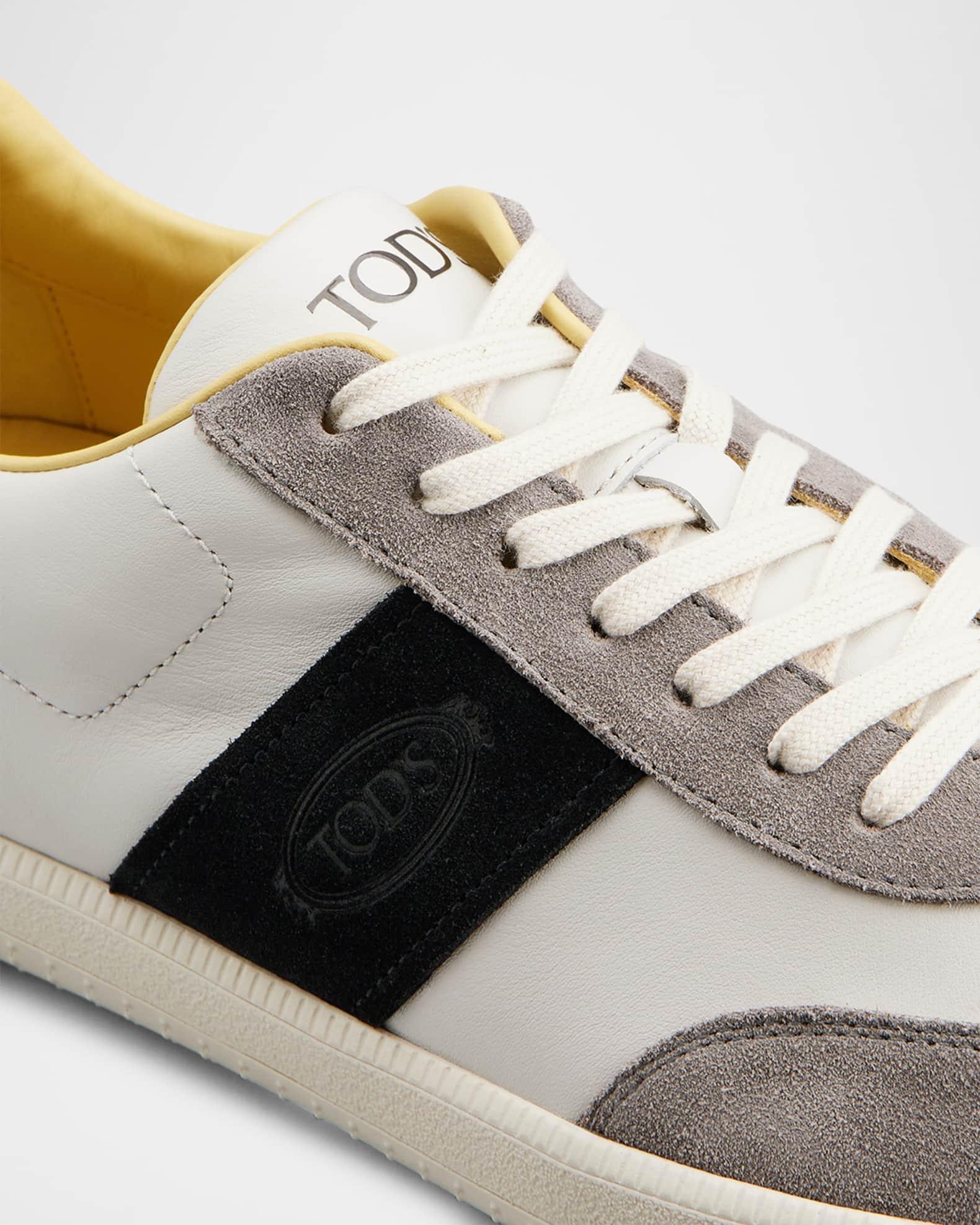 Men's Allascciata Cassetta Leggera Leather Low-Top Sneakers Product Image