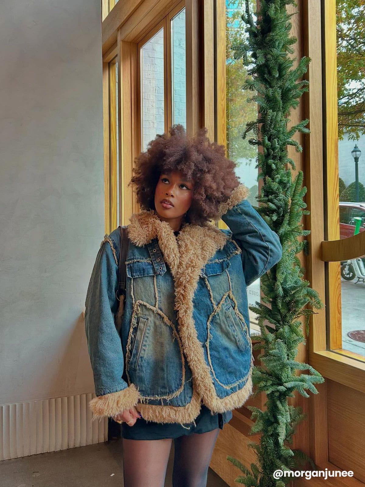 Aelfric Eden Denim Sherpa Coat Product Image