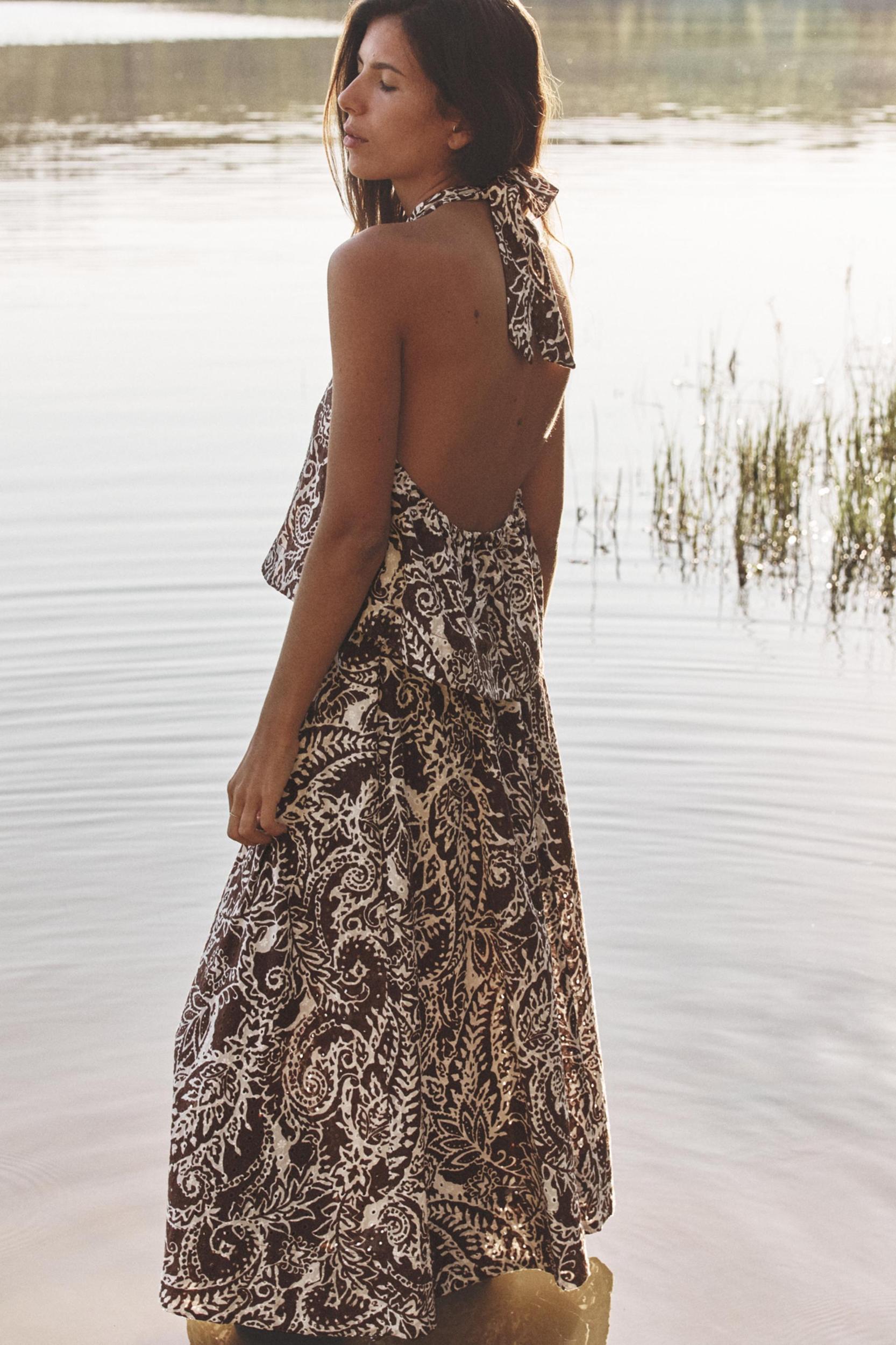 EMBROIDERED EYELET TOP Product Image