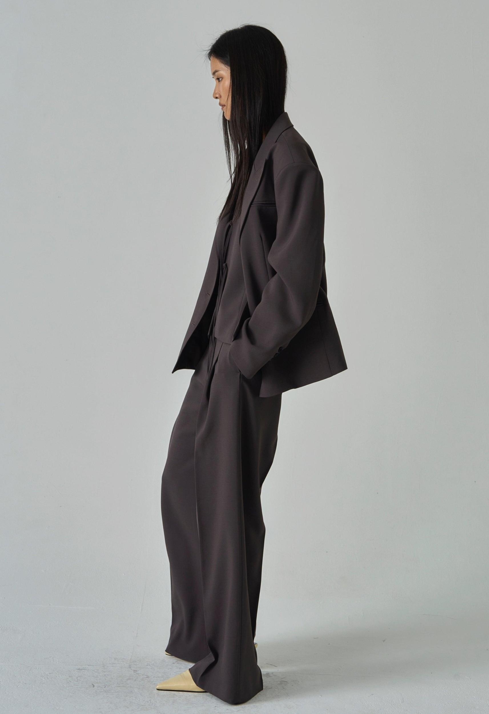 Veronica Blazer in Brown Product Image