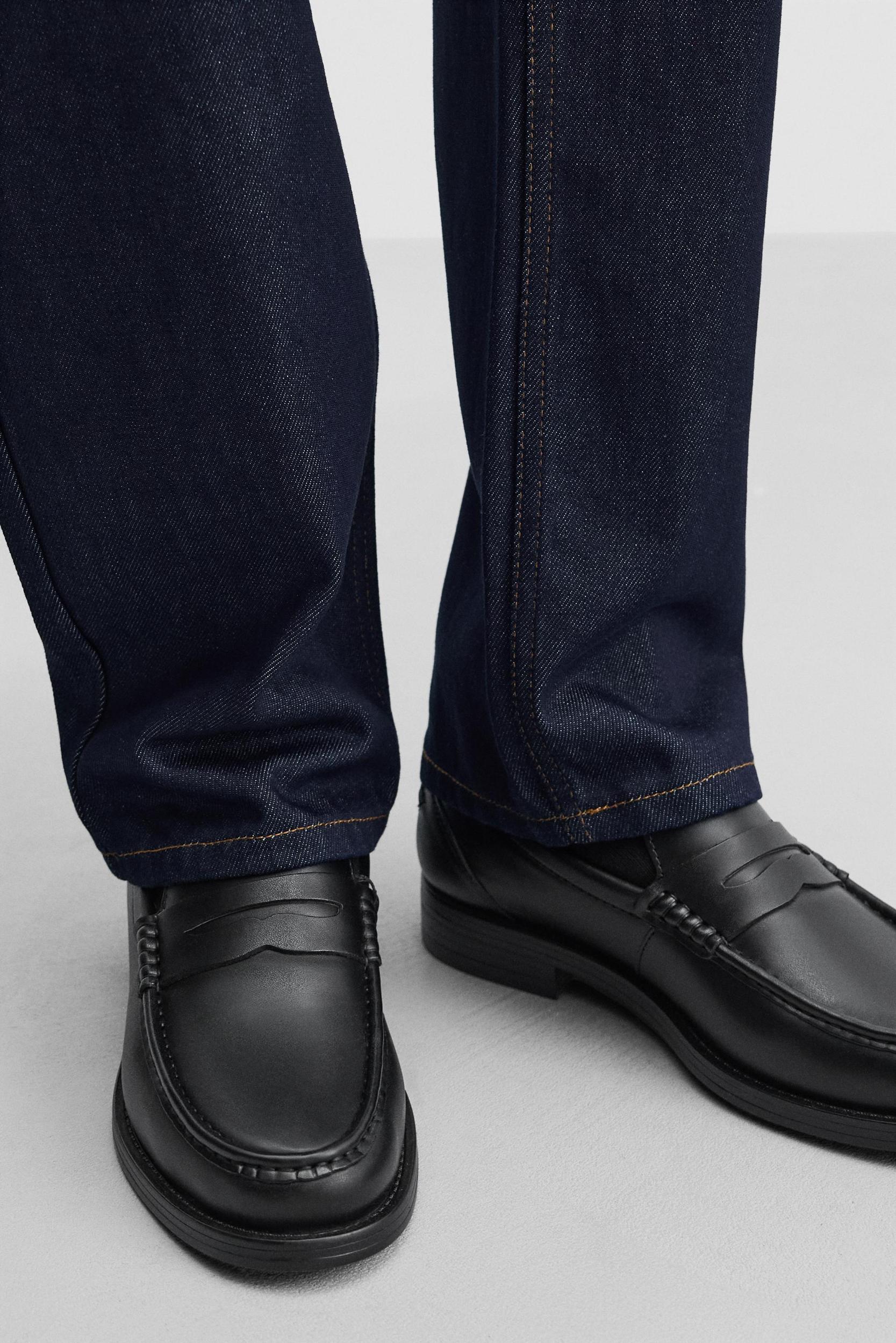 LEATHER PENNY LOAFERS Product Image