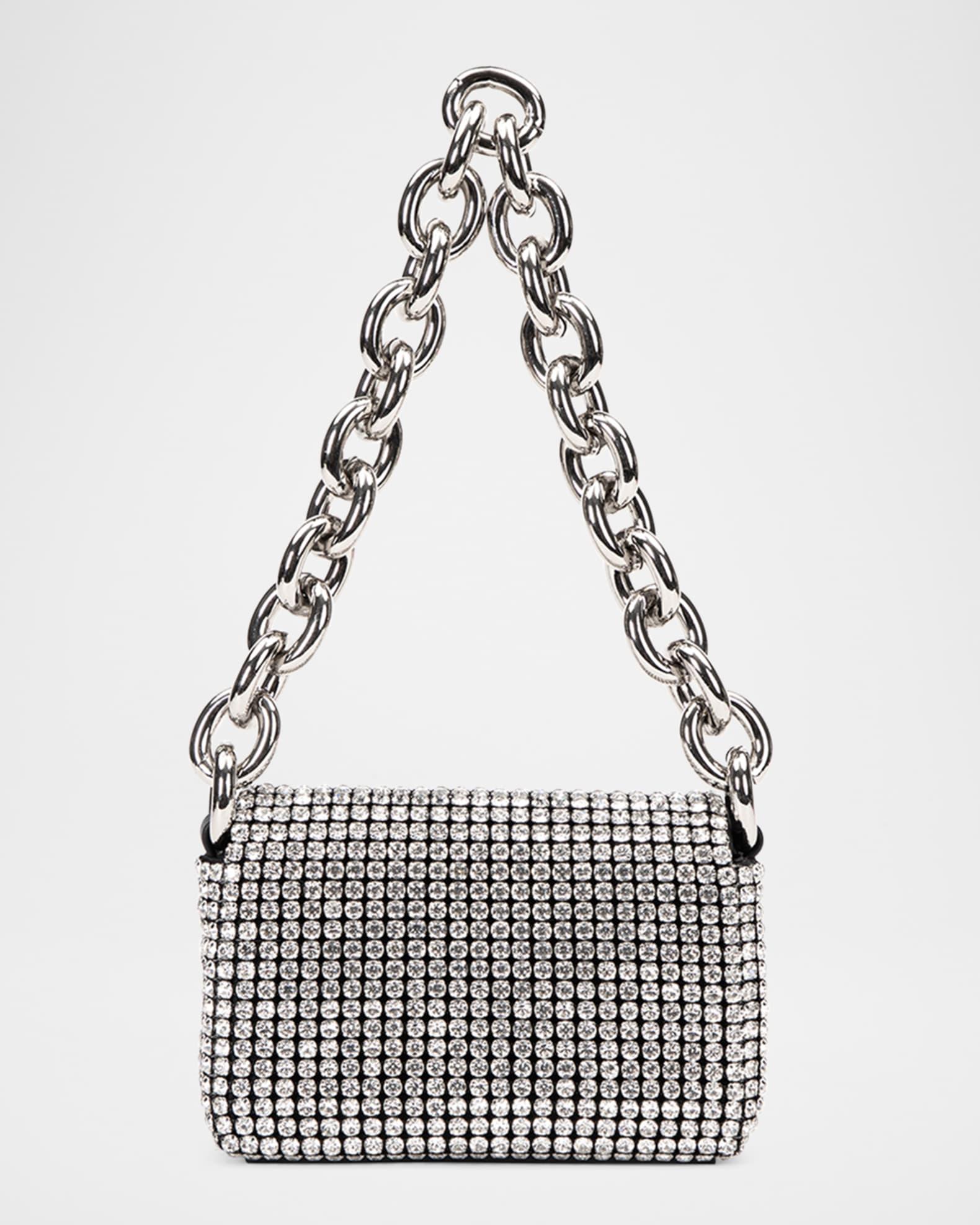 Micro Nia Crystal Leather Shoulder Bag Product Image