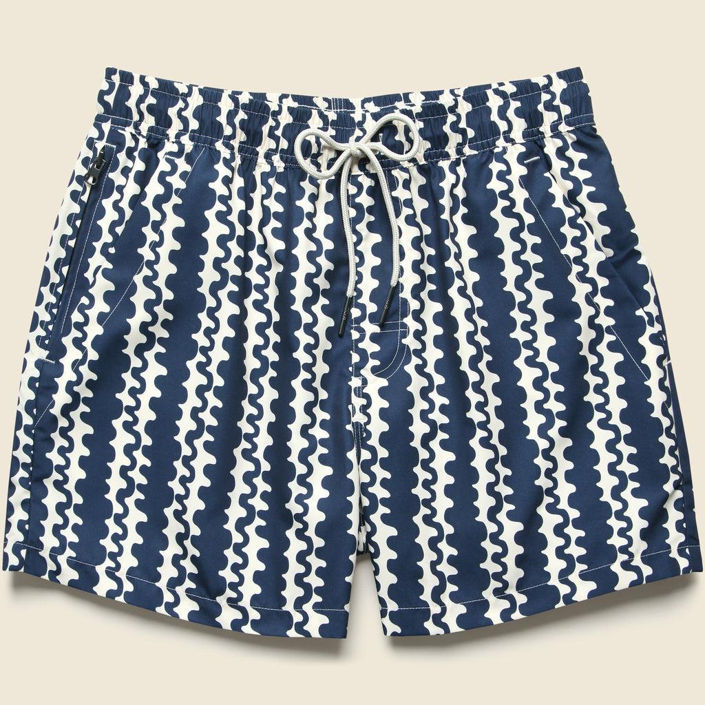 5" Swim Trunks - Blue Scribble Product Image