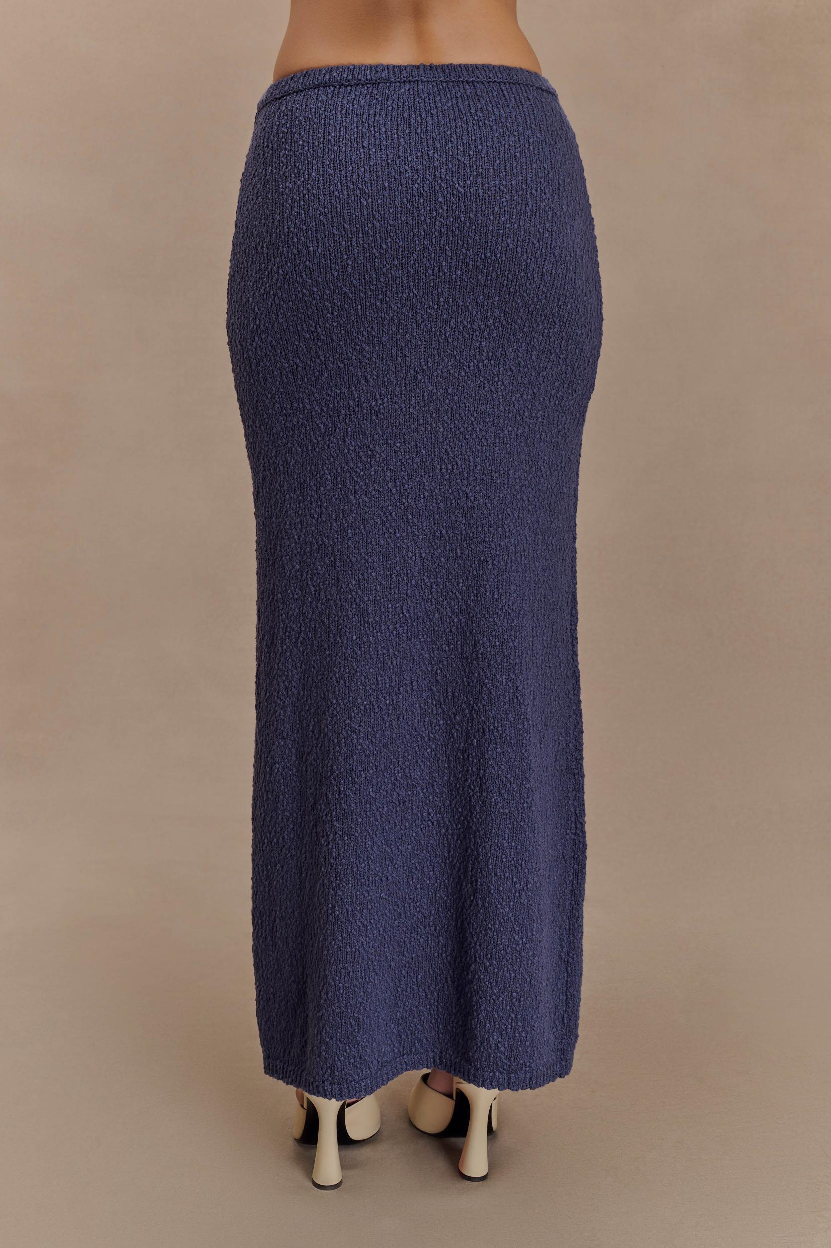 Moira Boucle Maxi Skirt - Steel Product Image