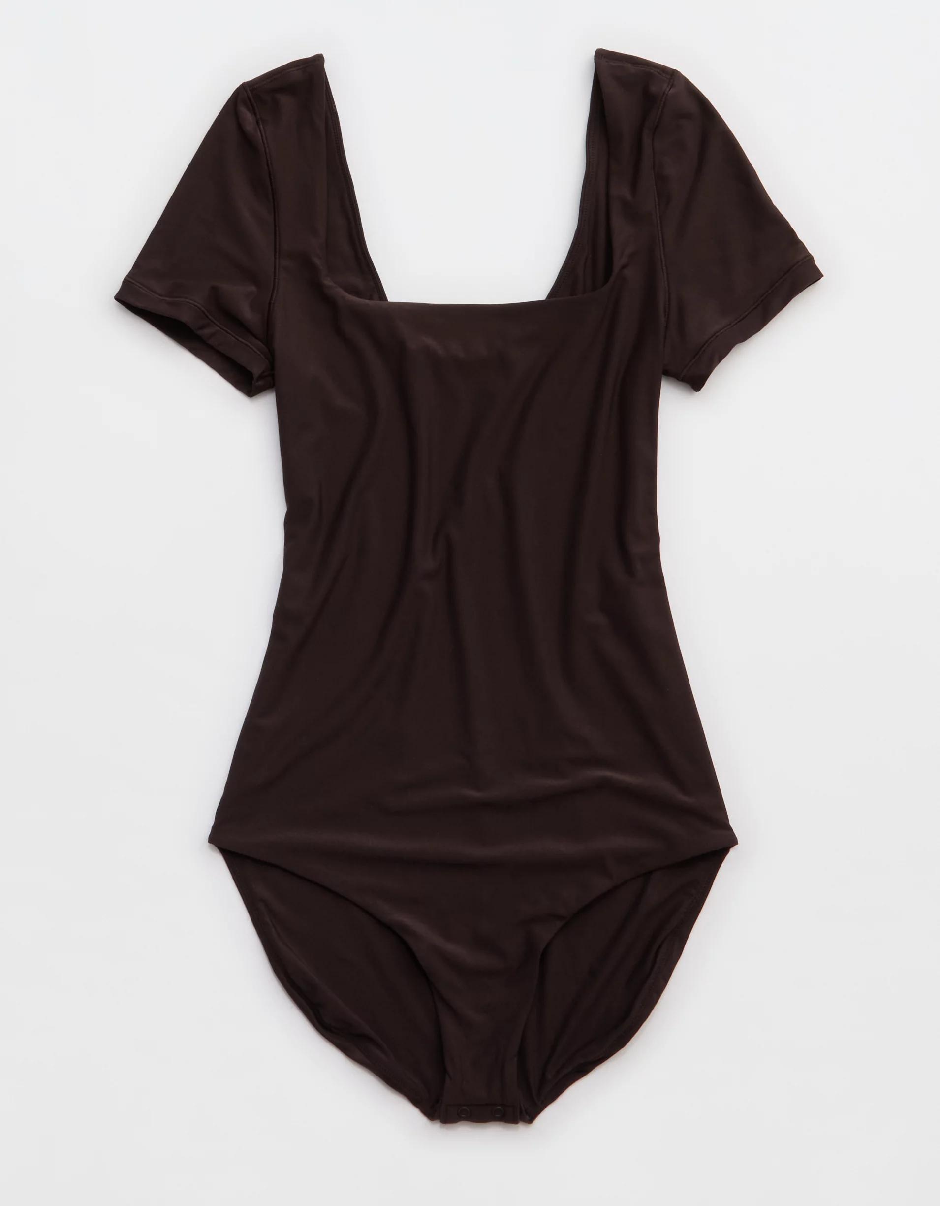 SMOOTHEZ Short Sleeve Square Neck Bodysuit  Product Image