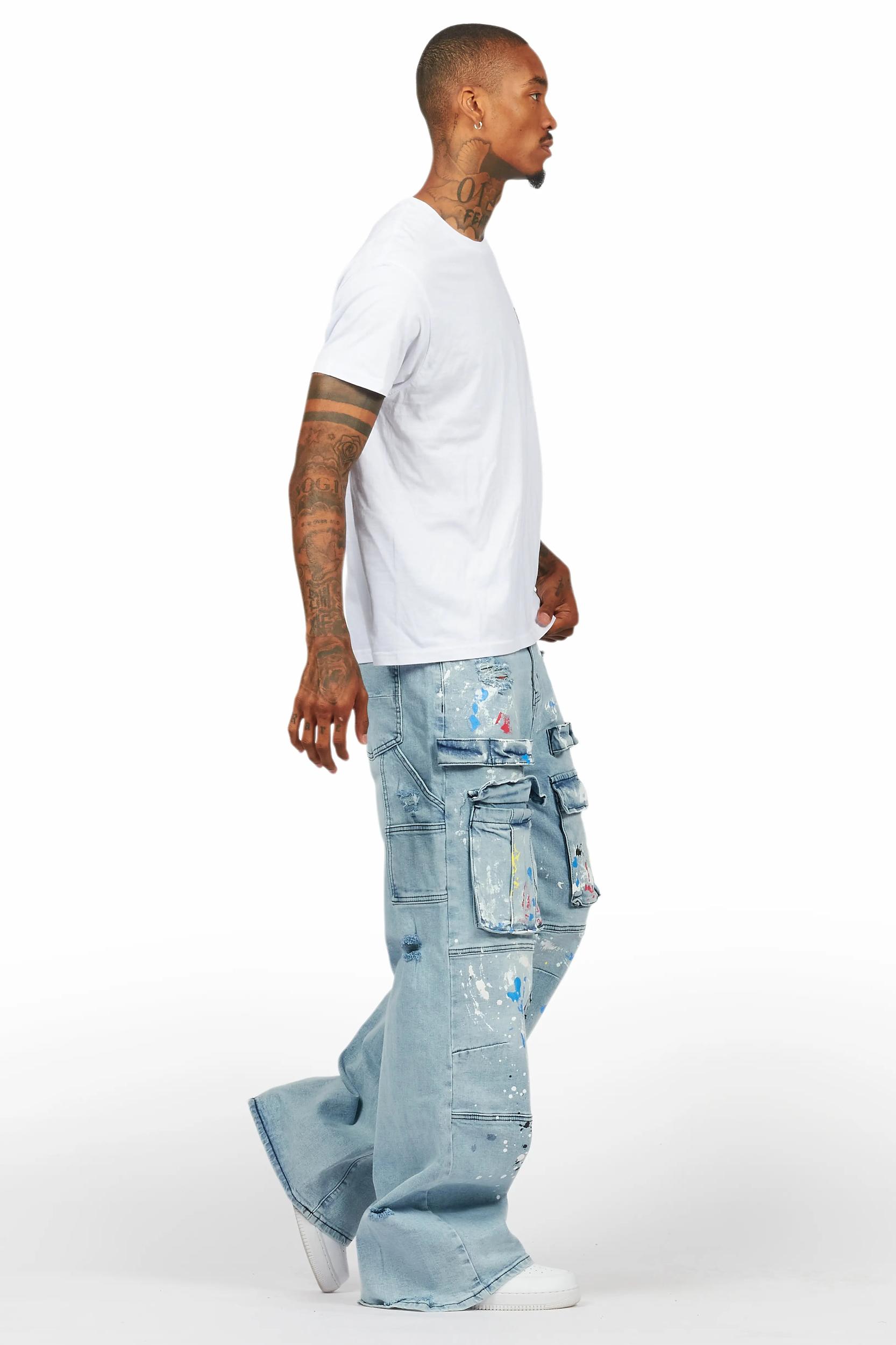 Bruin Blue Painter Baggy Cargo Jean Male Product Image