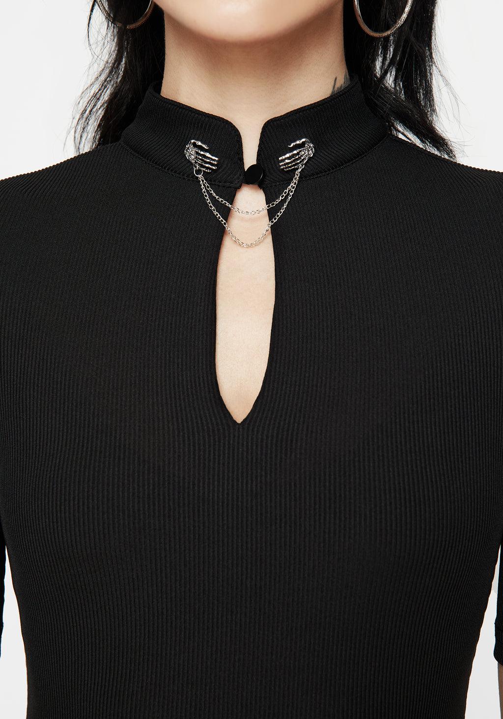 Chiromancy Choker Collar Top Product Image