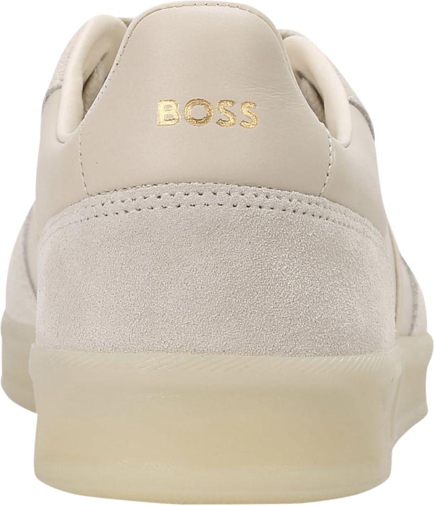 Boss Leather Suede Trainers with Foil Print Branding Product Image
