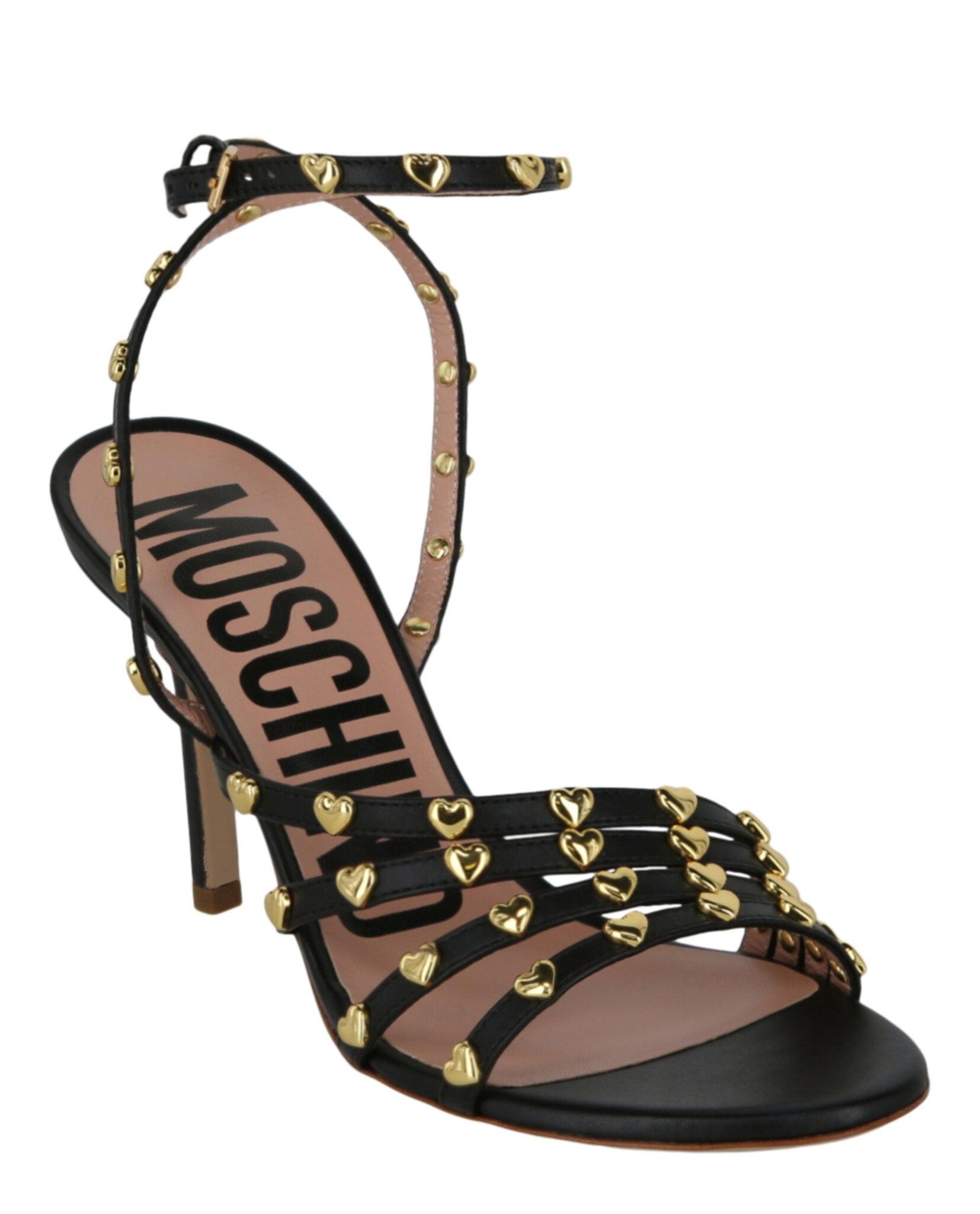 Moschino Stud-Embellished Heel Sandals Female Product Image
