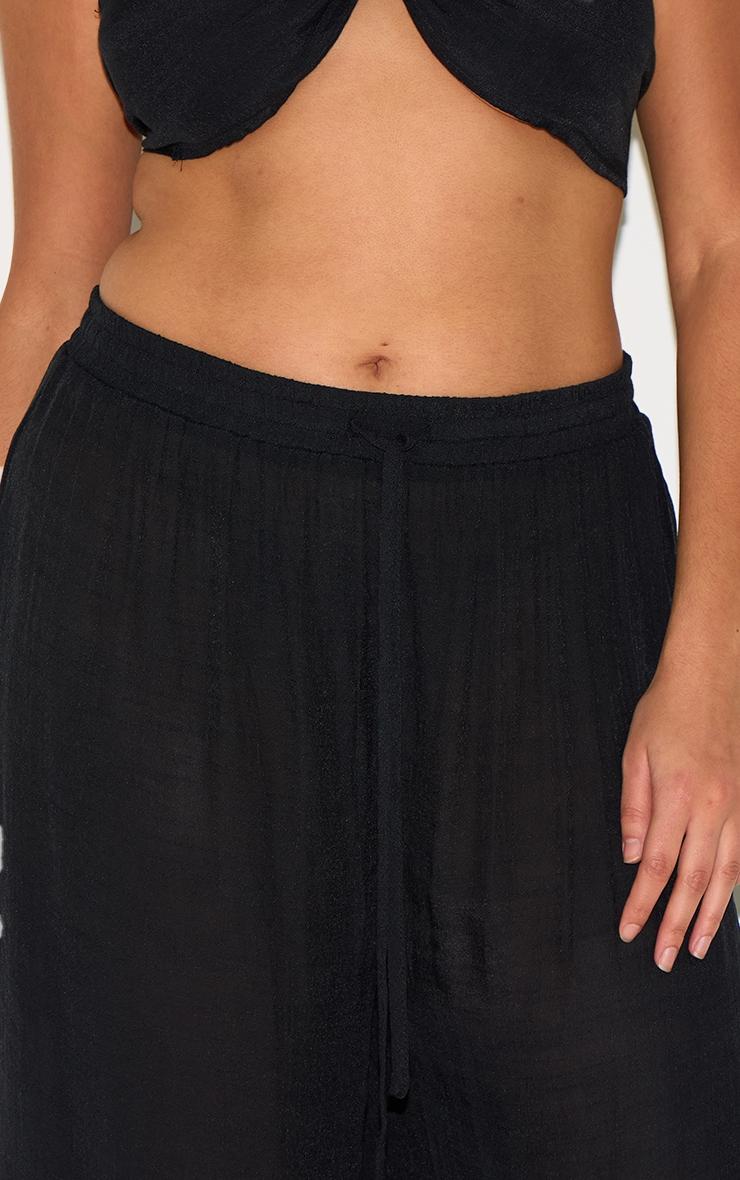 Plus Black Pants & Top Set Product Image