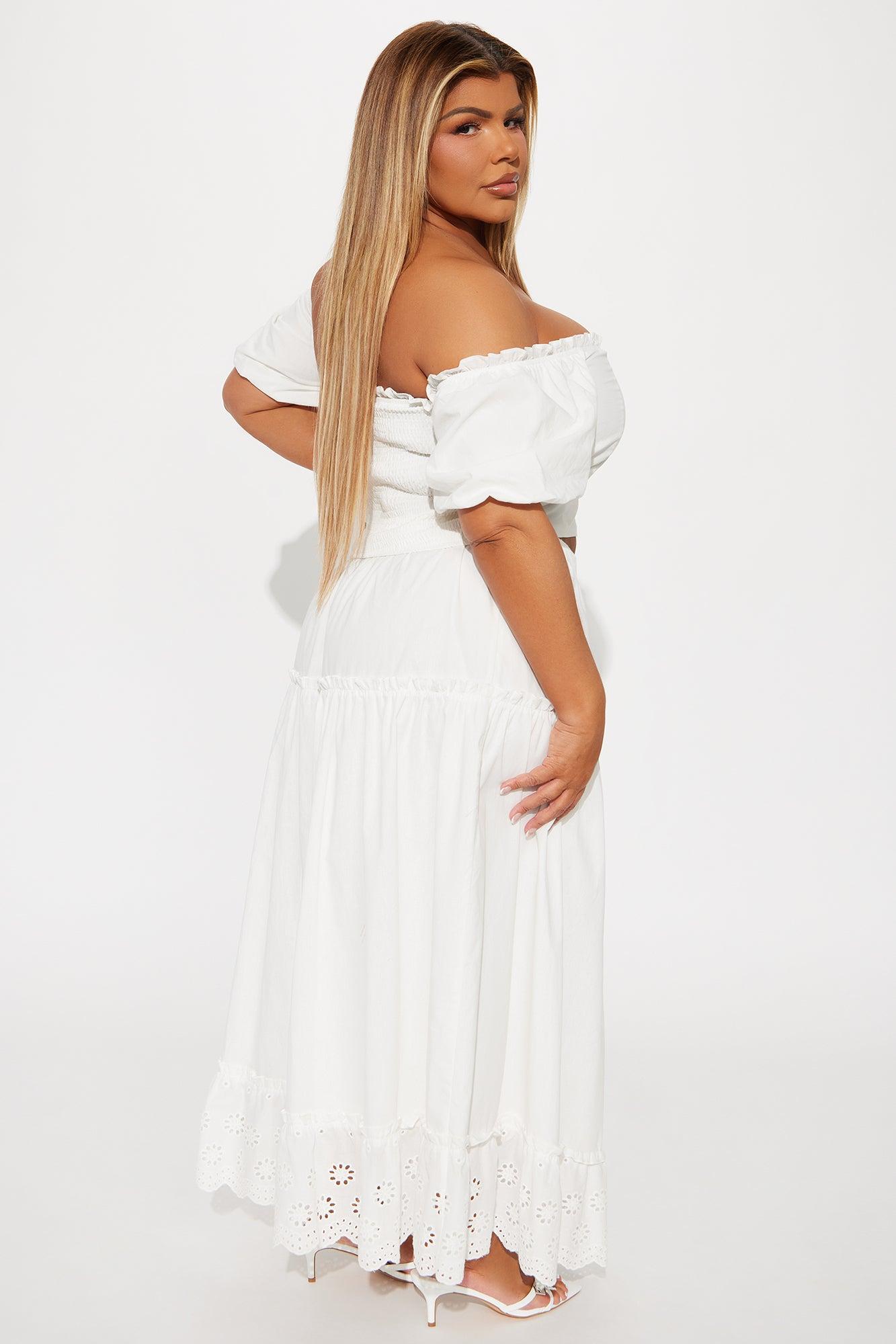 Melissa Maxi Skirt Set - White Product Image