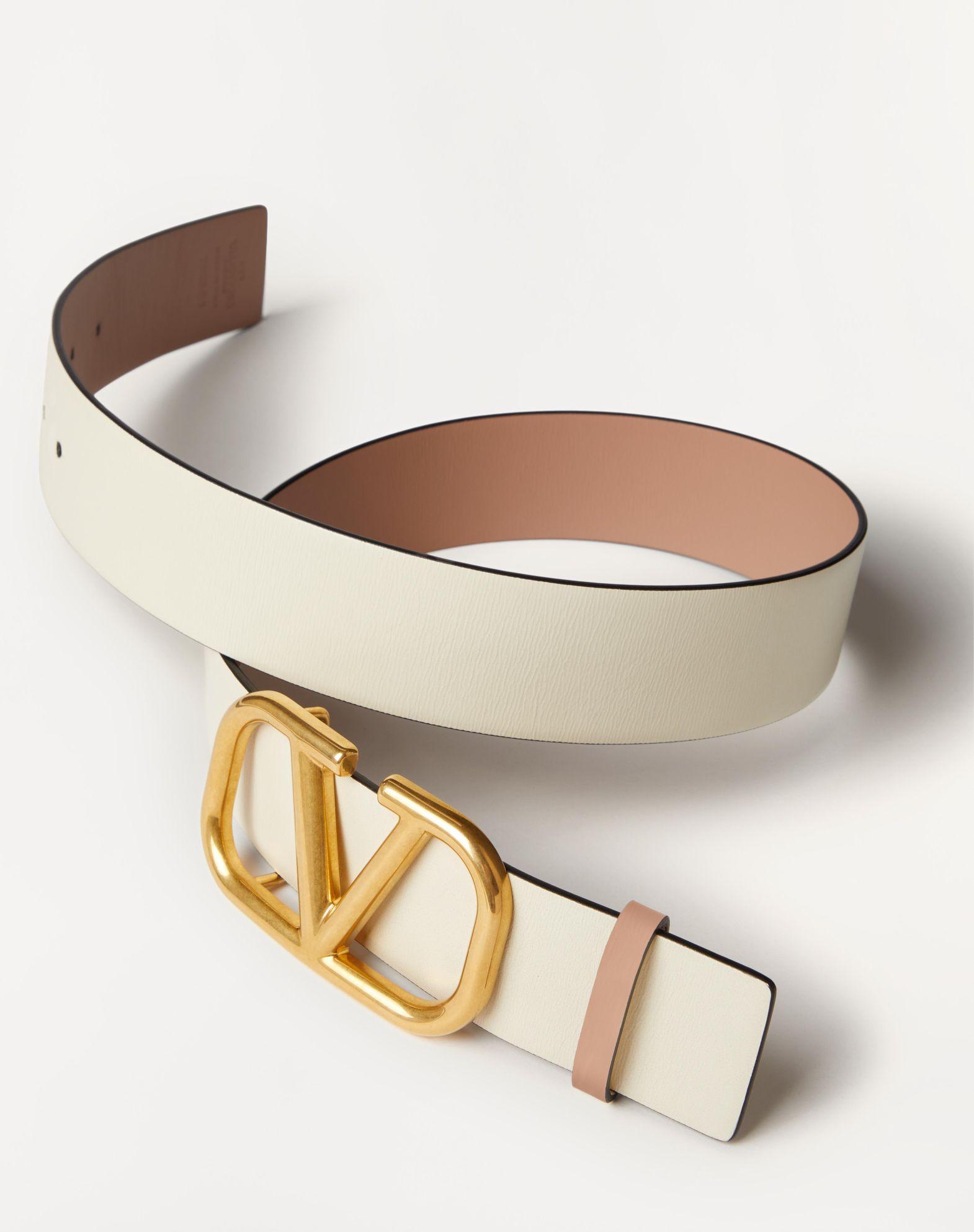 Reversible Vlogo Signature Belt In Glossy Calfskin 40 Mm  Product Image