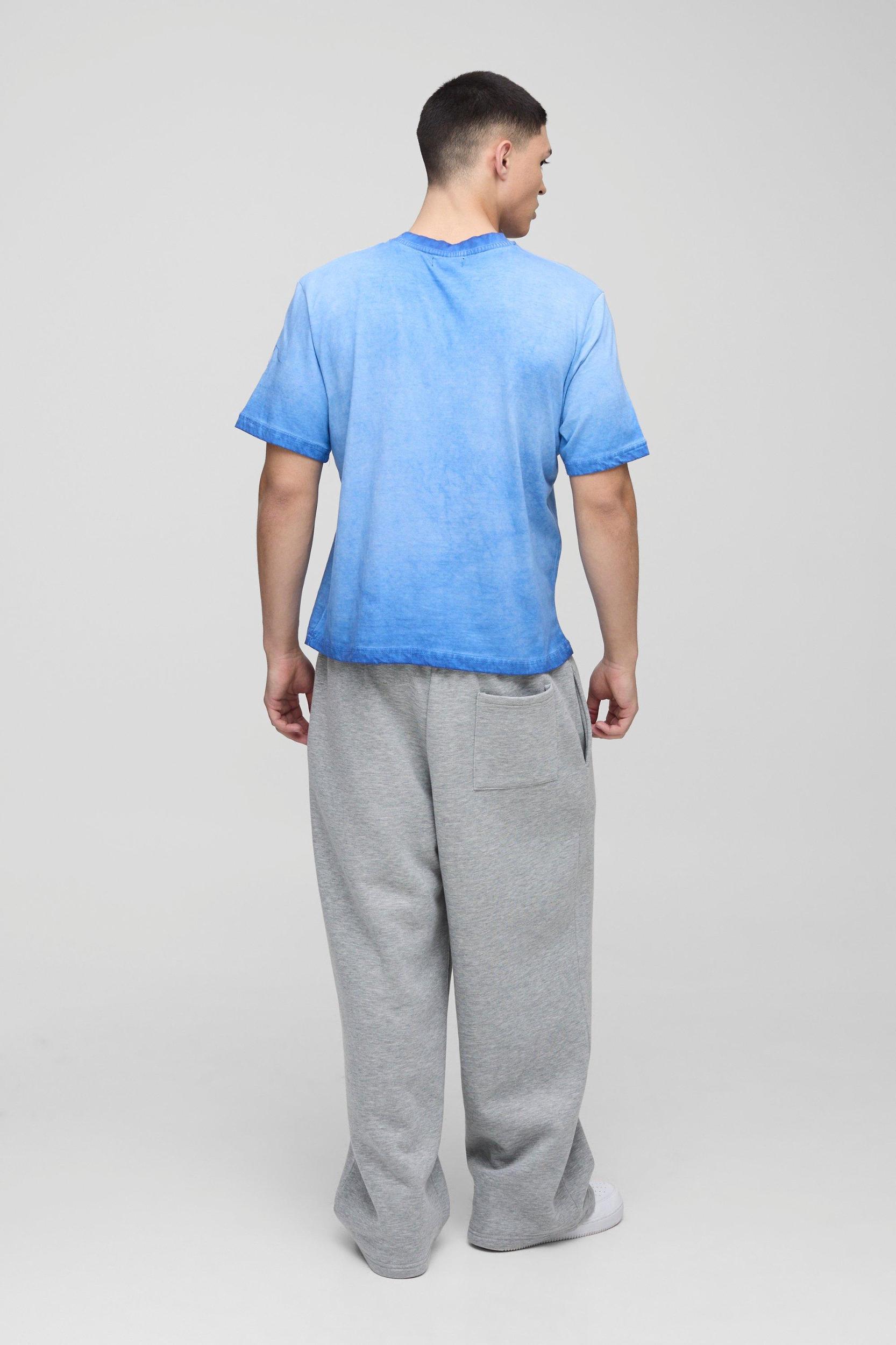 Boxy Washed Crew Neck T-Shirt | boohooMAN USA Product Image