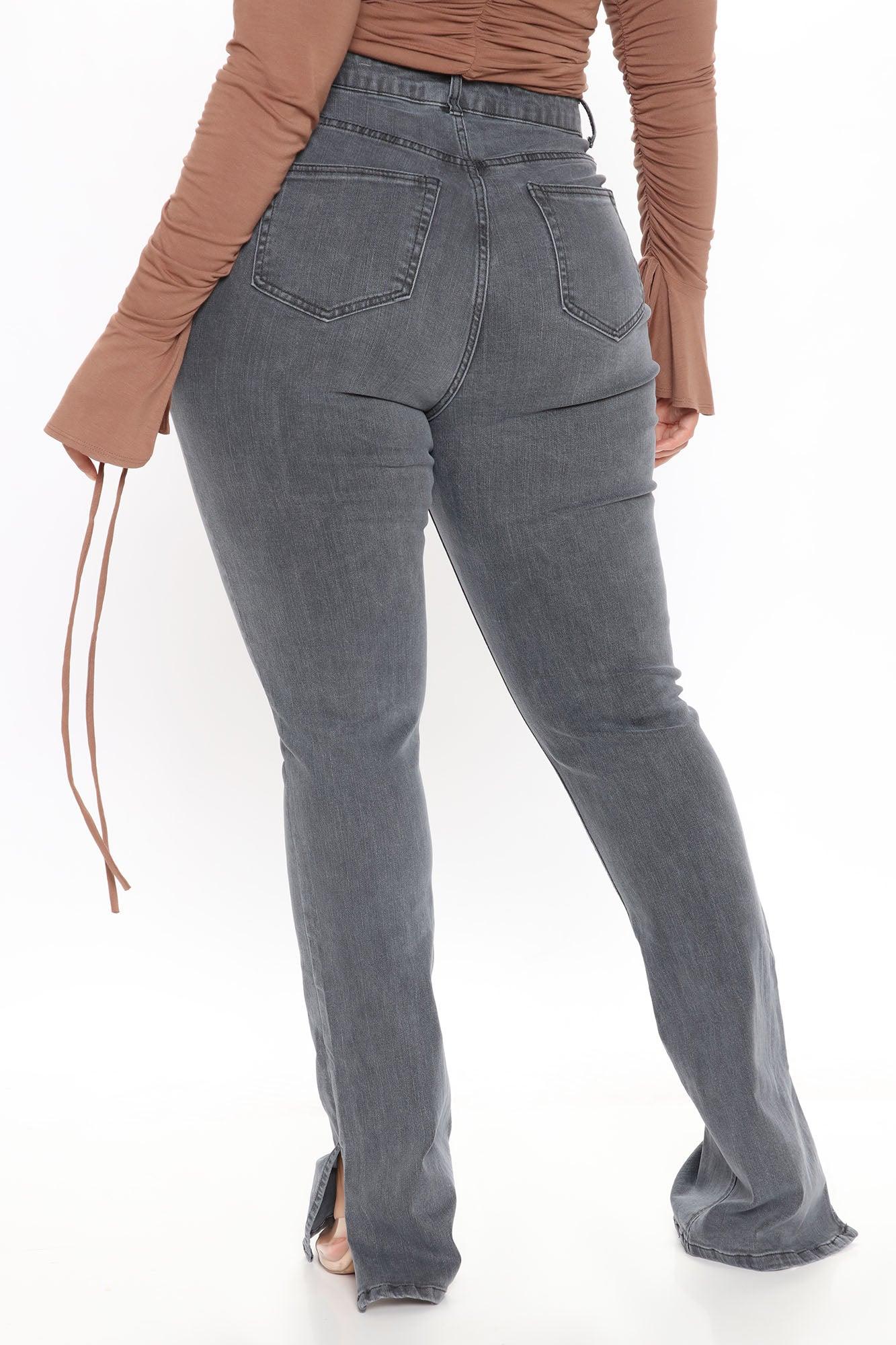 Tall Soho Side Split Skinny Jeans - Grey Product Image