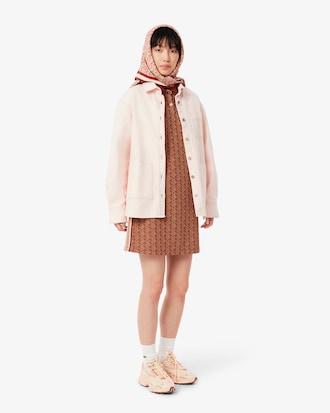 Slim Fit Monogram Jacquard Polo Dress Product Image