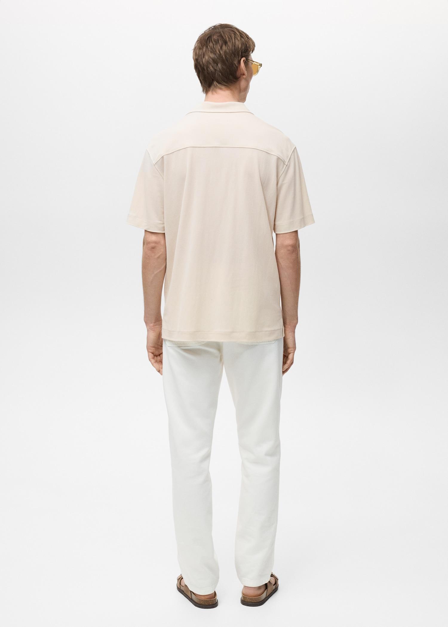 Modal shirt with bowling collar - Men | MANGO USA Product Image