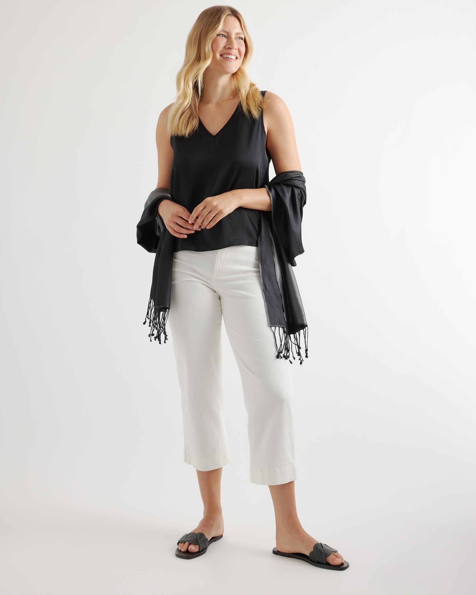 Quince | Women's 100% Silk Reversible Scarf Product Image