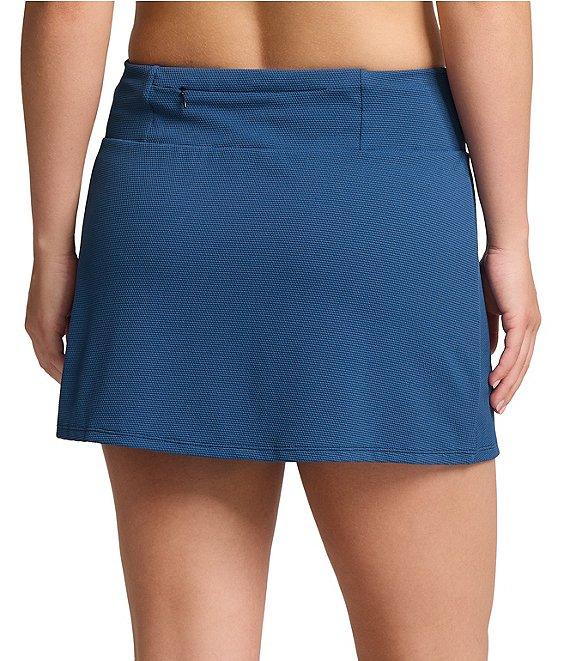 Tommy Bahama Island Cays Pique Solid Zip Pocket Swim Skort Product Image