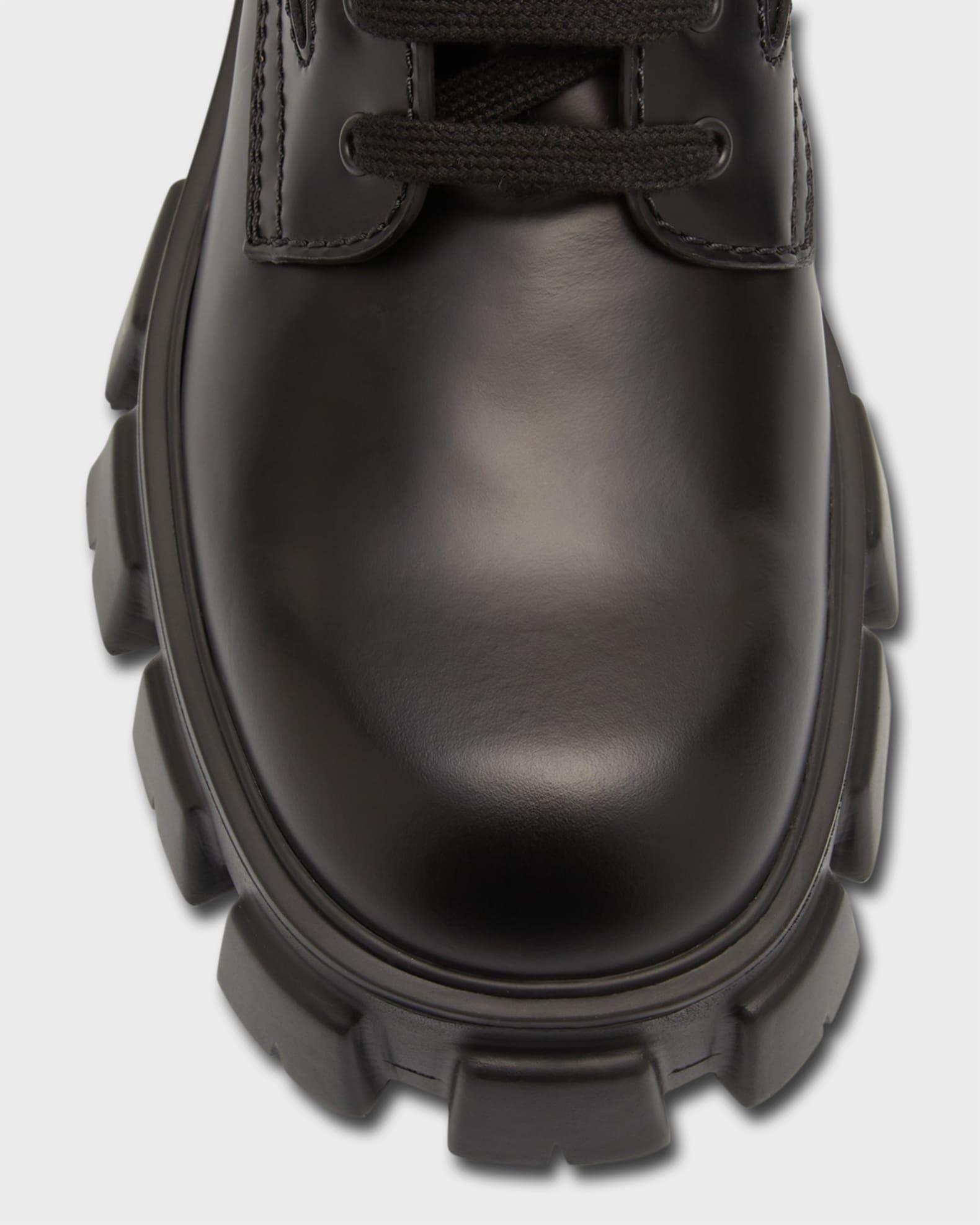 Men's Re-Nylon & Leather Zip Pocket Combat Boots Product Image