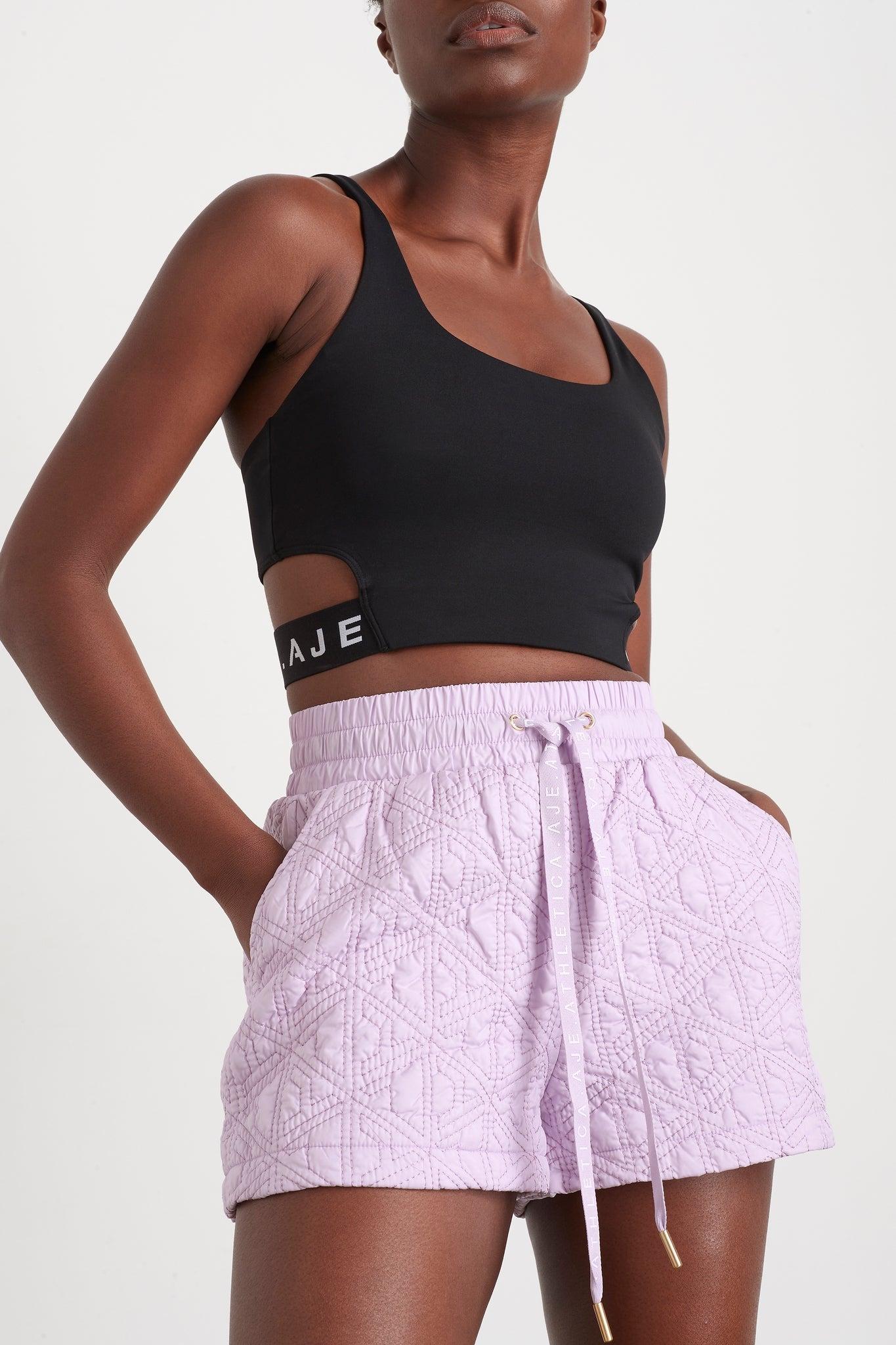 Quilted Logo Spray Shorts 623 Product Image