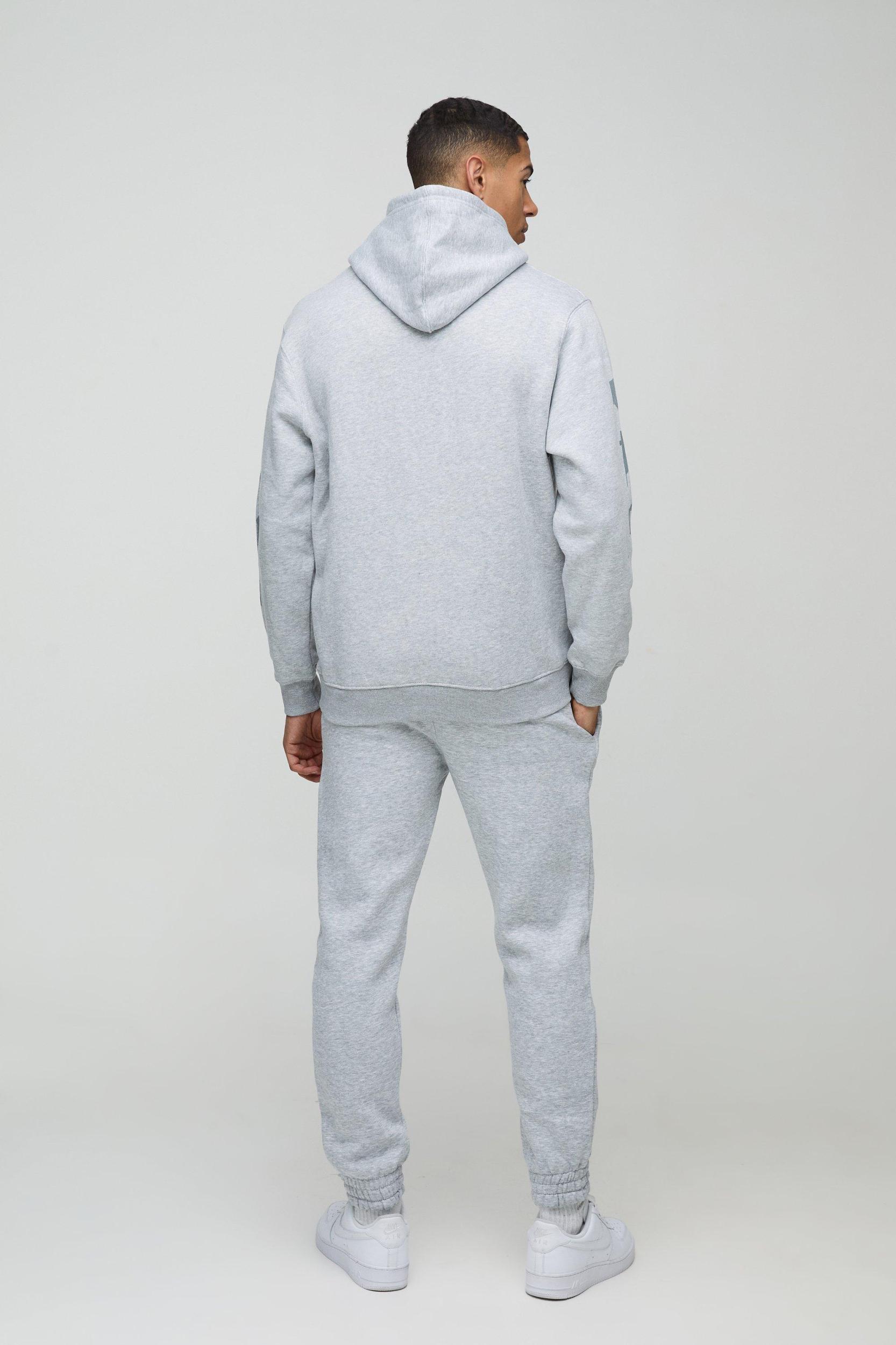 Ofcl Club Printed Hooded Tracksuit | boohooMAN USA Product Image