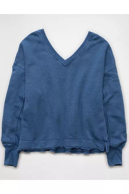 AE Saltwash Double V-Neck Sweatshirt Women's Product Image