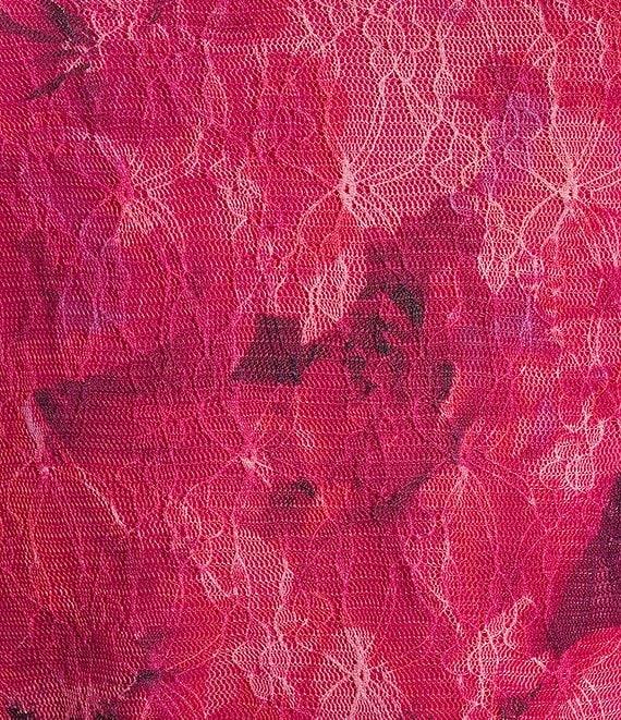 I.N. San Francisco Floral Print Mock Neck Long Sleeve Top Product Image