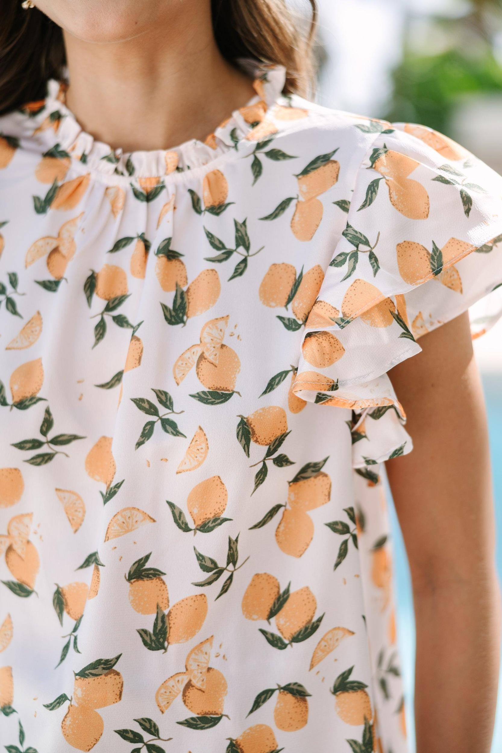 On Your Heart White Printed Blouse Female Product Image