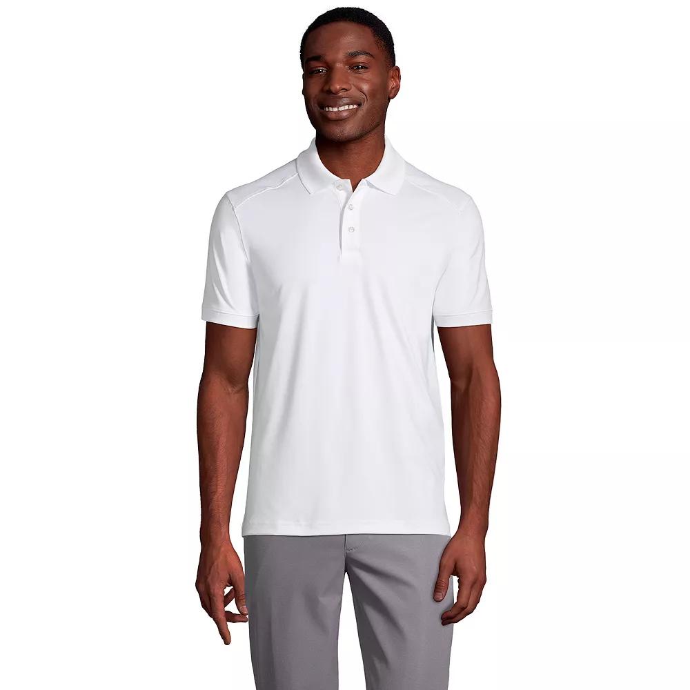 Men's Lands' End Short Sleeve Rapid Dry UPF 50 Polo Shirt,  Product Image