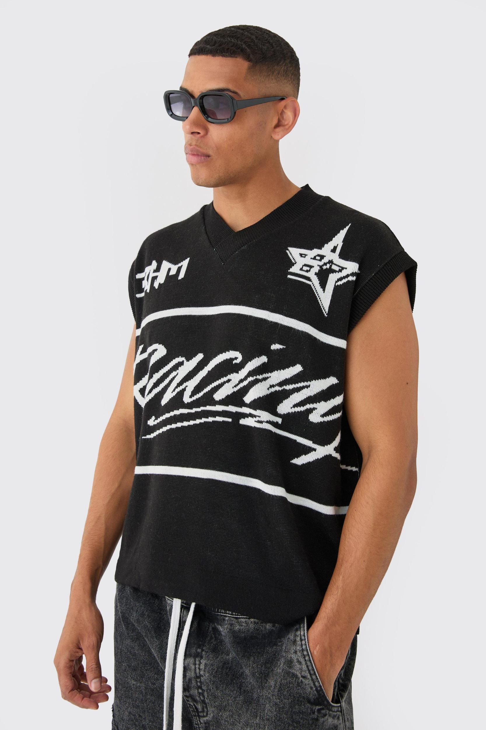 Boxy Oversized Moto V Neck Undershirt | boohooMAN USA Product Image