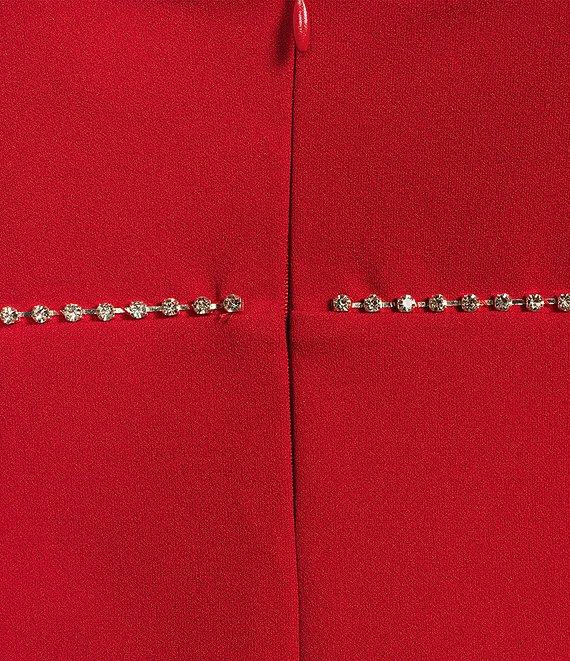 Lulus V-Neck Rhinestone Fringe Mini Dress Product Image