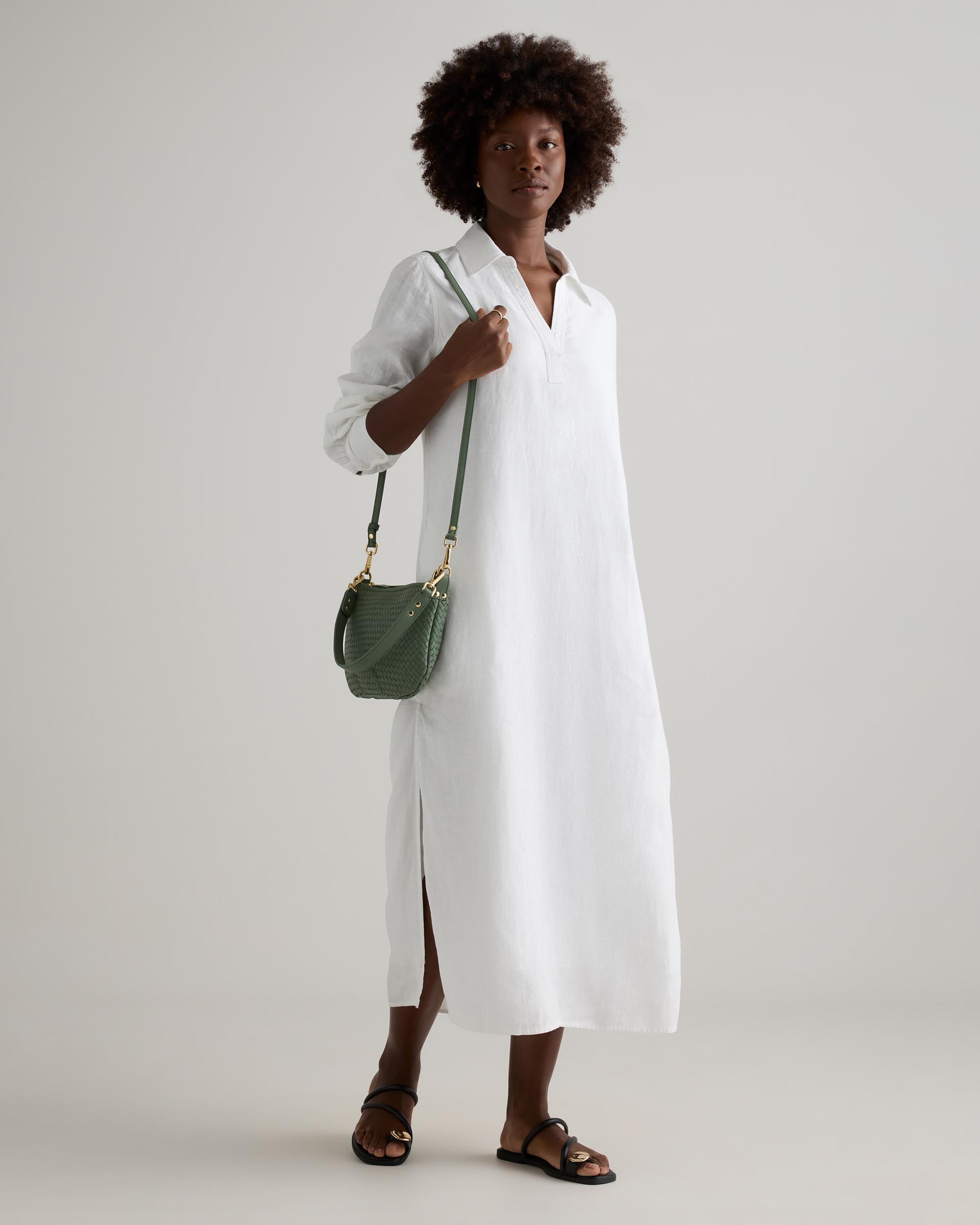 Quince | Women's Italian Handwoven Leather Mini Shoulder Bag Italian Leather Product Image