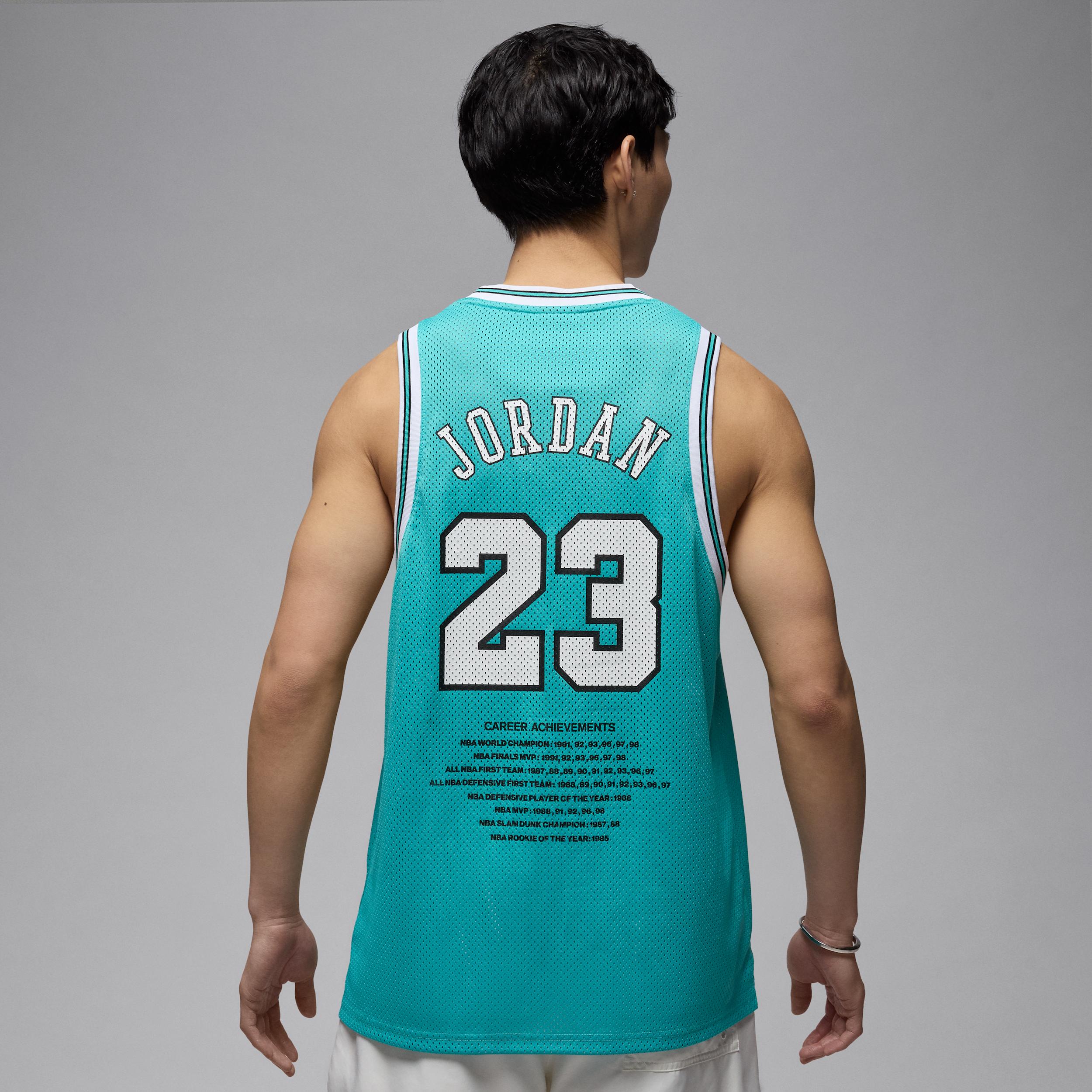 Jordan Mens Jordan Essentials Summer Jersey - Mens Washed Teal/White Product Image