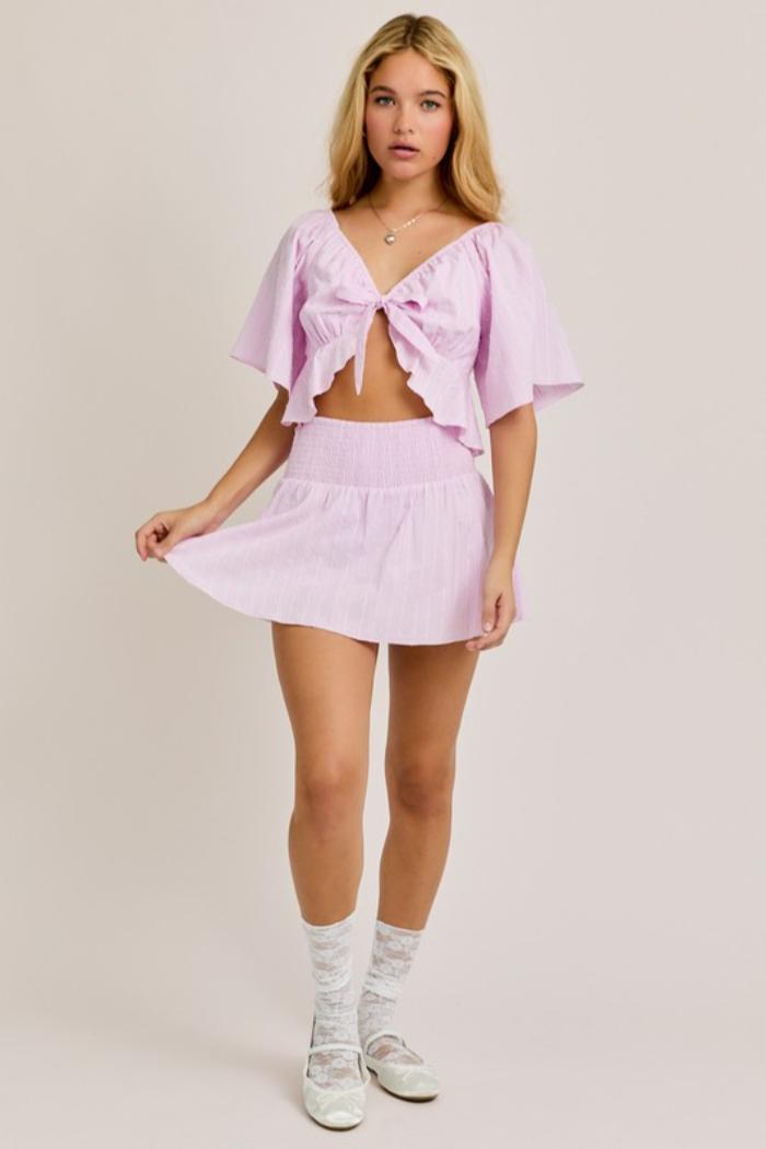 Smocked Mini Skort Product Image